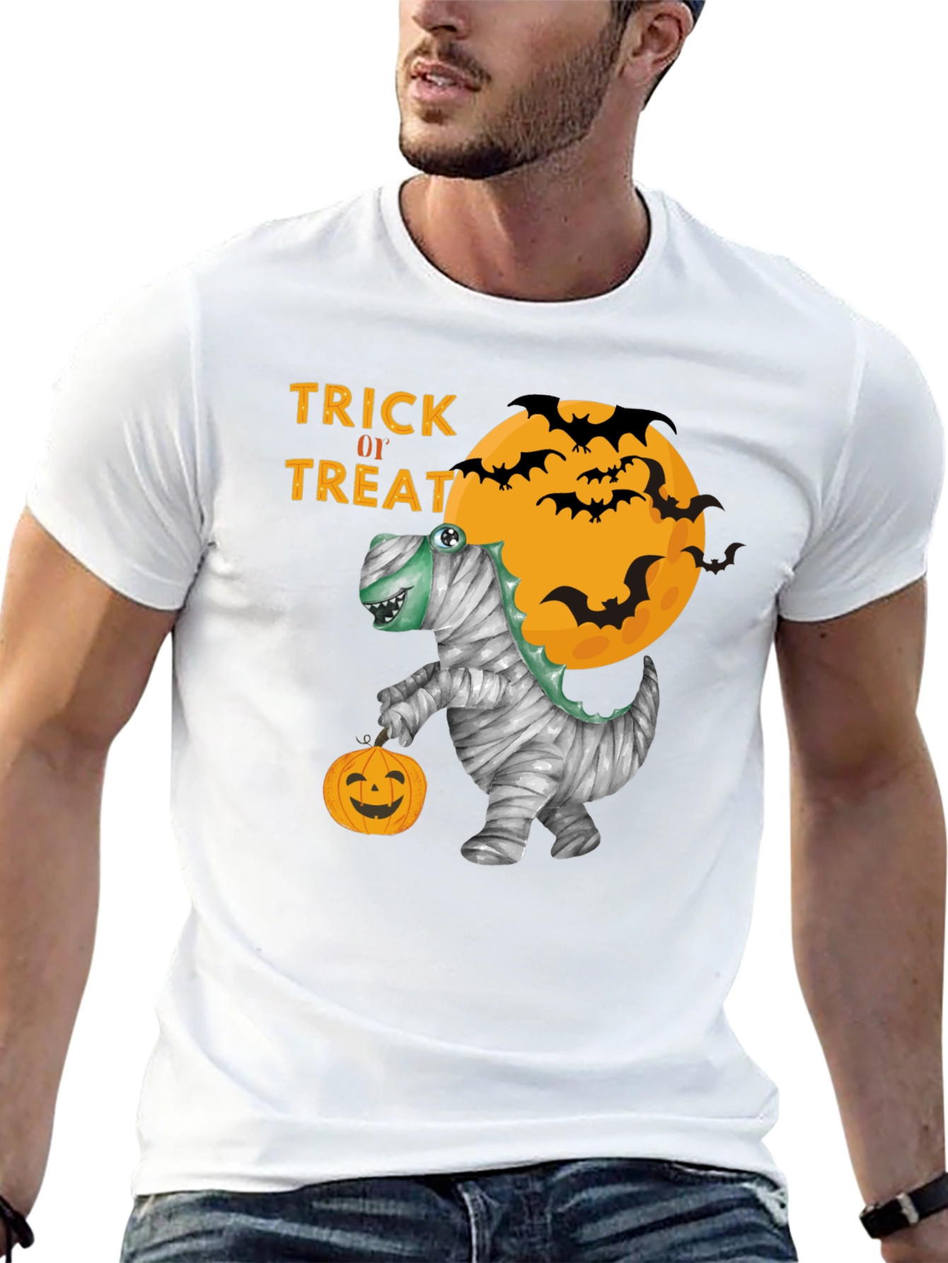 Halloween Mummy Dinosaur T-Shirt