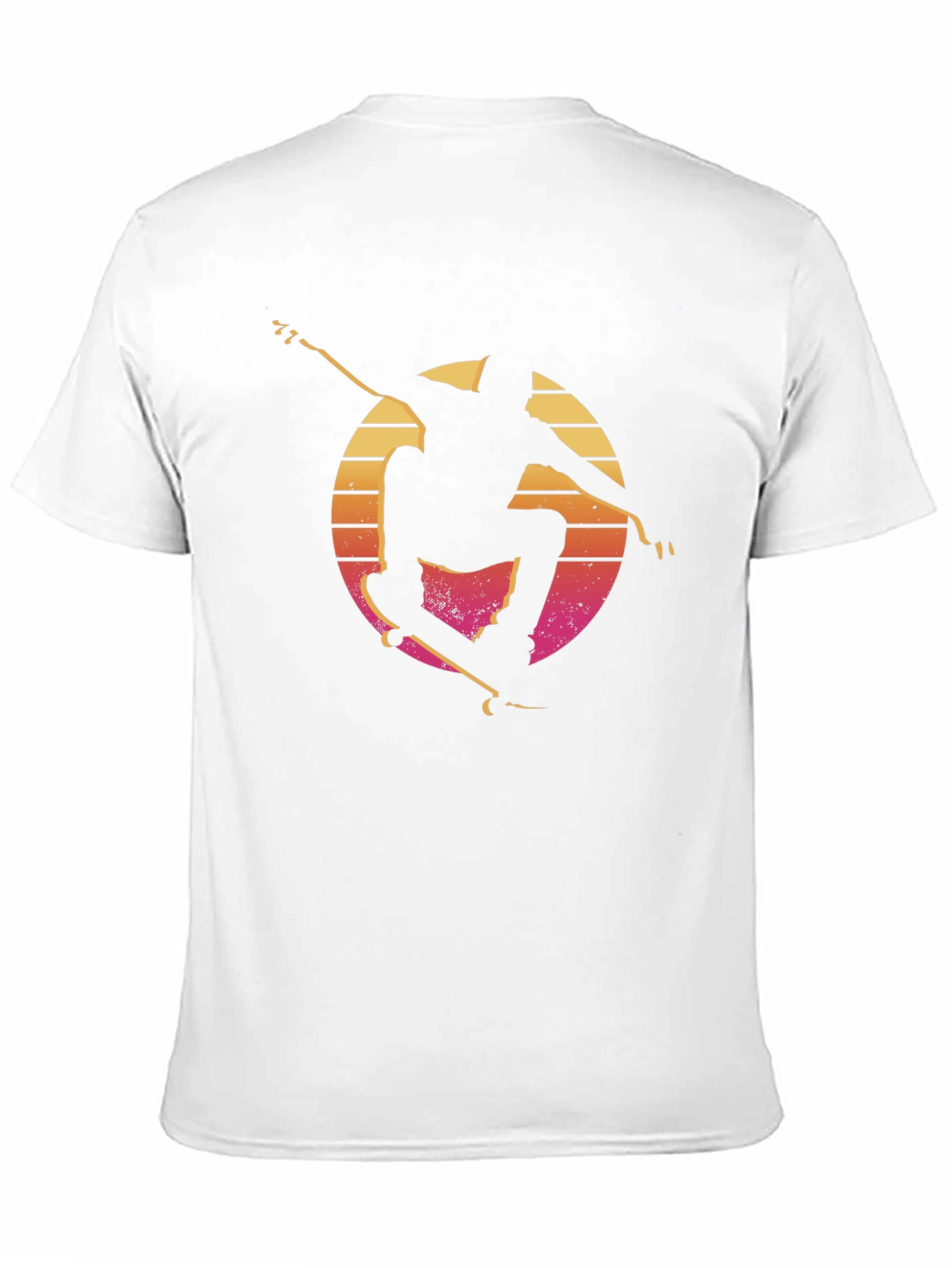Retro Skateboarder Tee - Sunset Silhouette