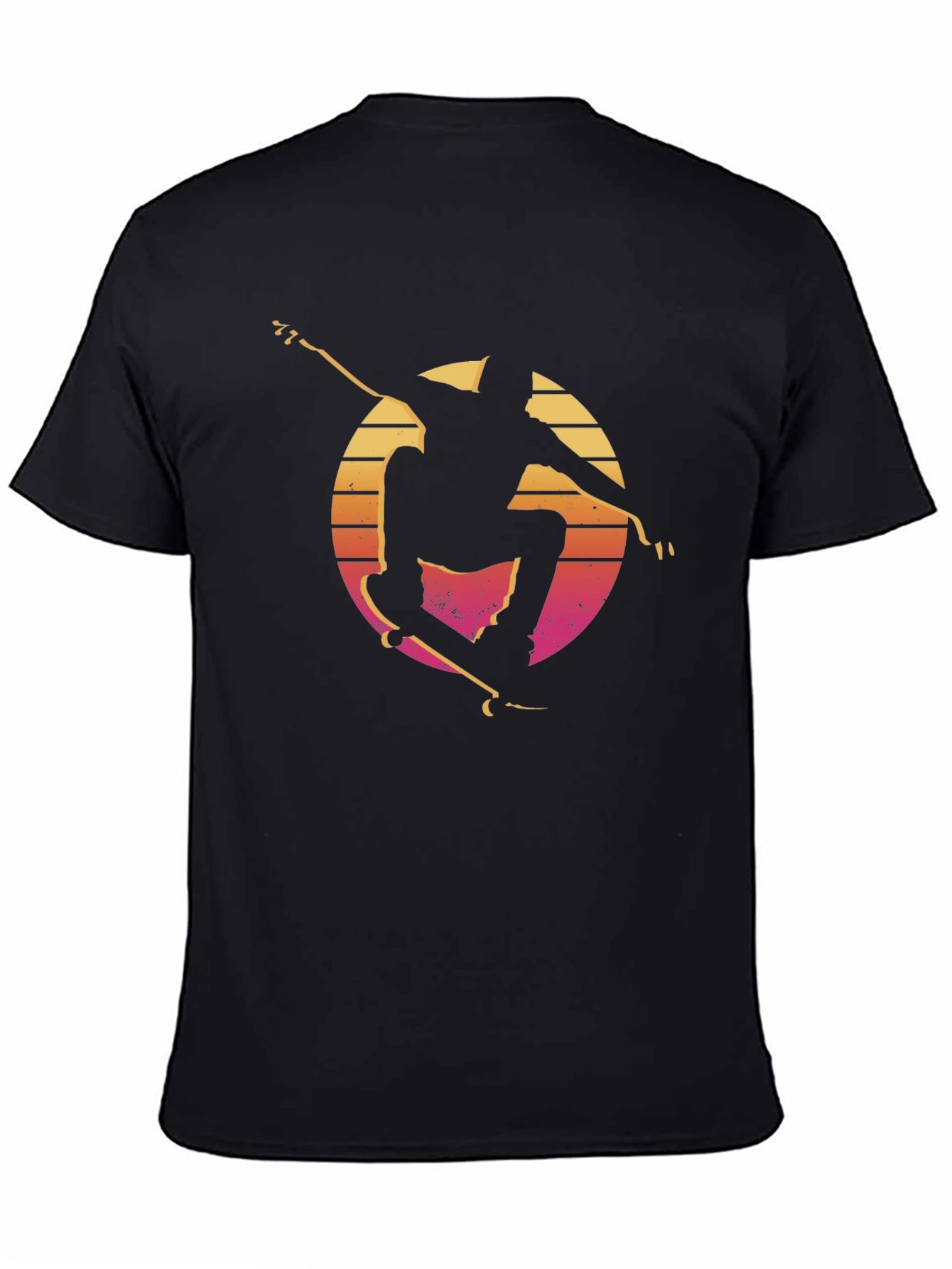 Retro Skateboarder Tee - Sunset Silhouette