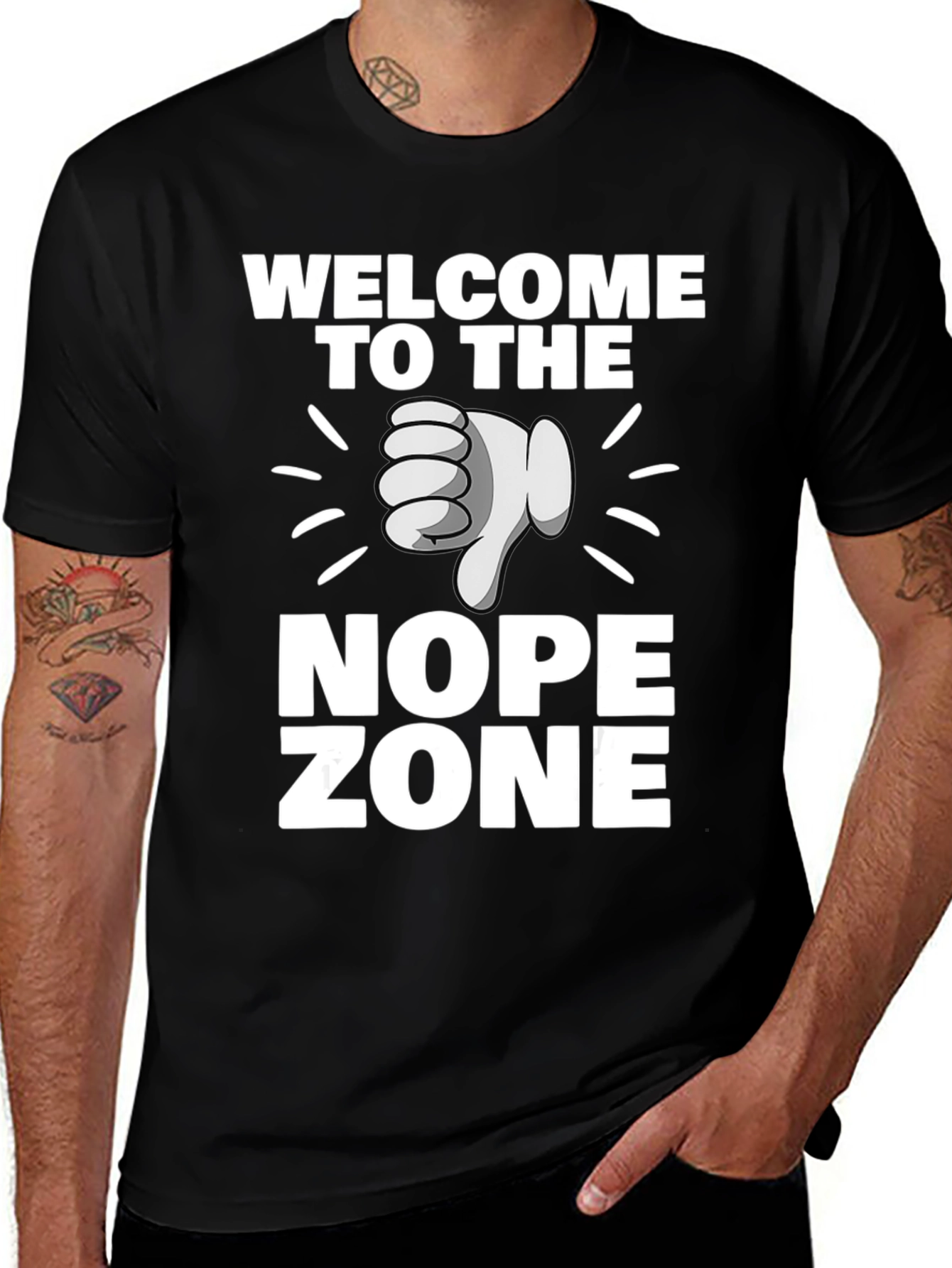 Welcome to the Nope Zone Black T-Shirt