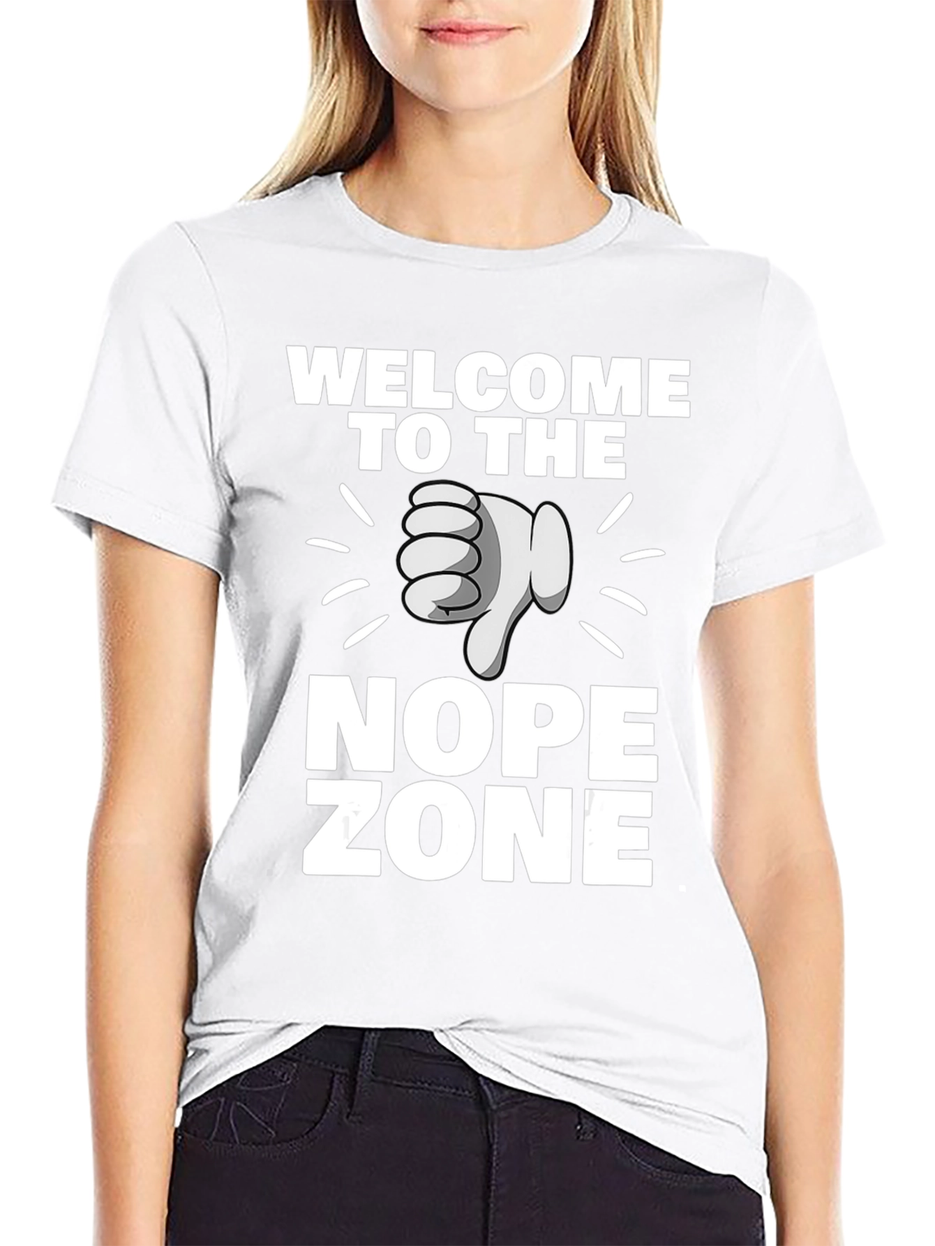 Welcome to the Nope Zone Black T-Shirt