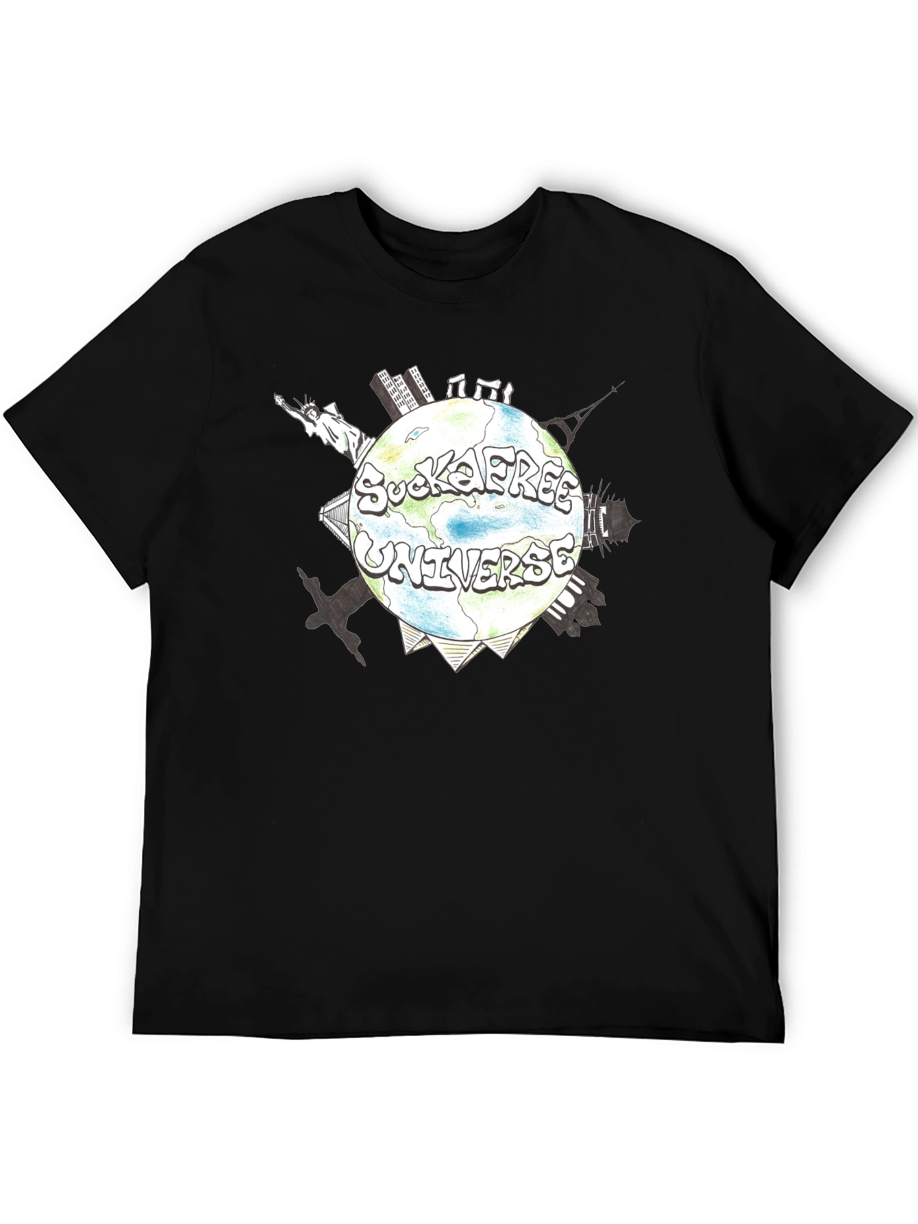 SuckaFree Universe Graphic T-Shirt - Global Design