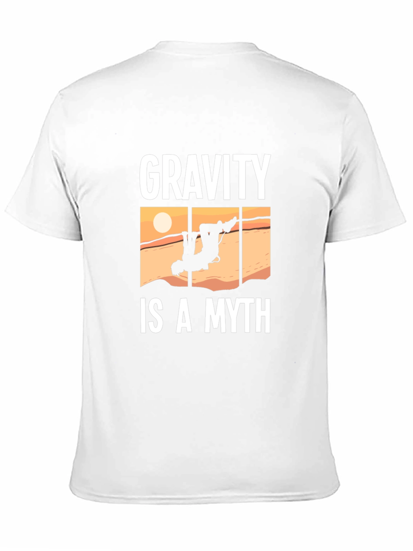Gravity Is A Myth Funny Climbing T-Shirt