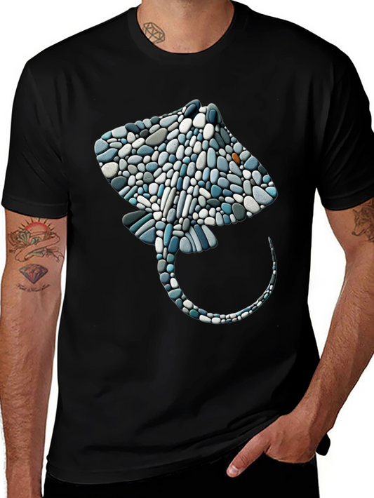 Stingray Pebble Art Graphic Tee