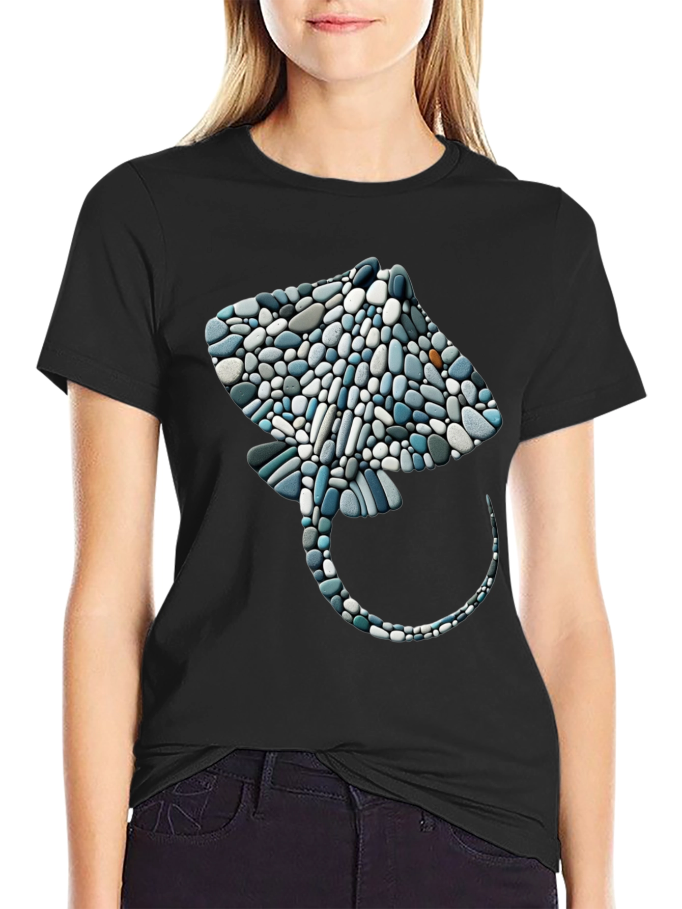 Stingray Pebble Art Graphic Tee
