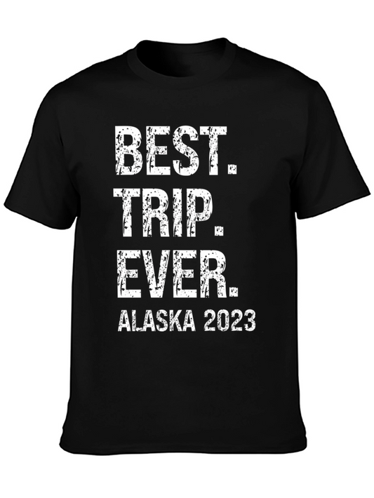Alaska 2023 Best Trip Ever Black T-Shirt