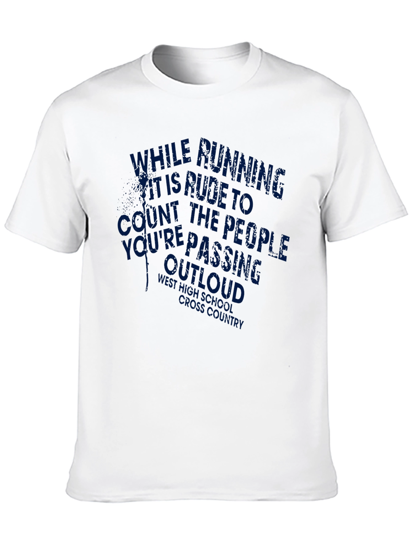 Running Joke Graphic Tee - Rude To Count Outloud