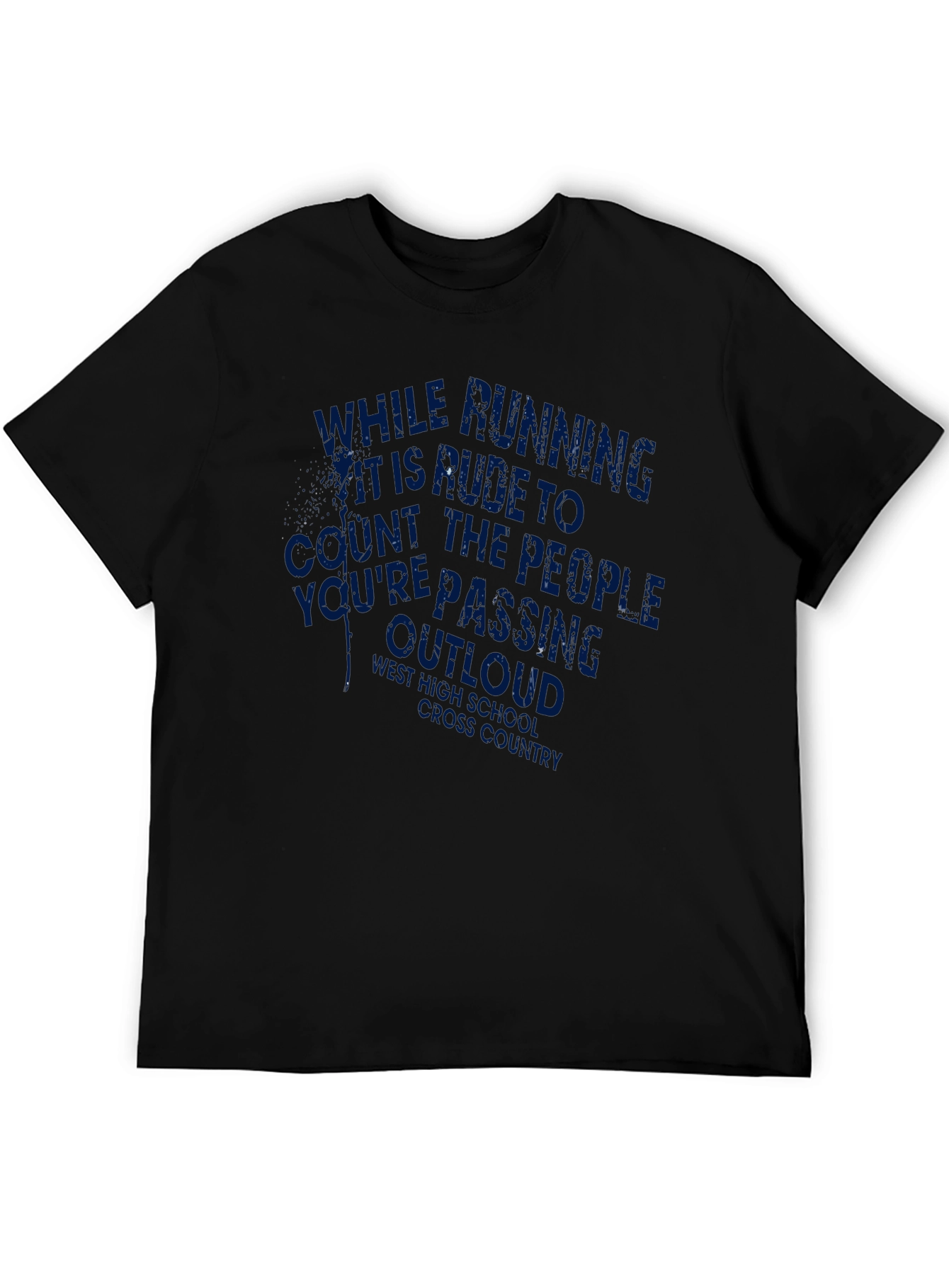 Running Joke Graphic Tee - Rude To Count Outloud