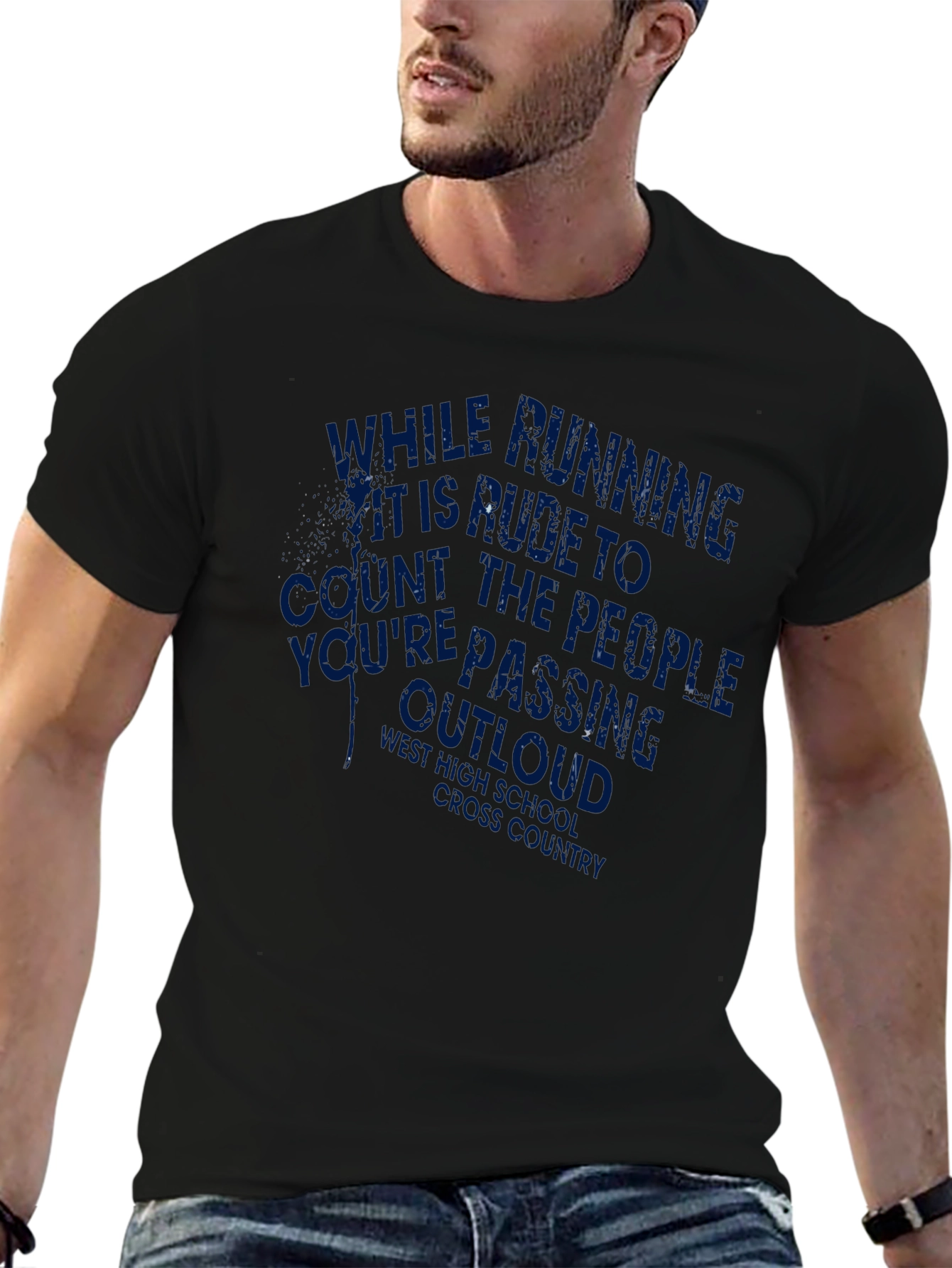 Running Joke Graphic Tee - Rude To Count Outloud