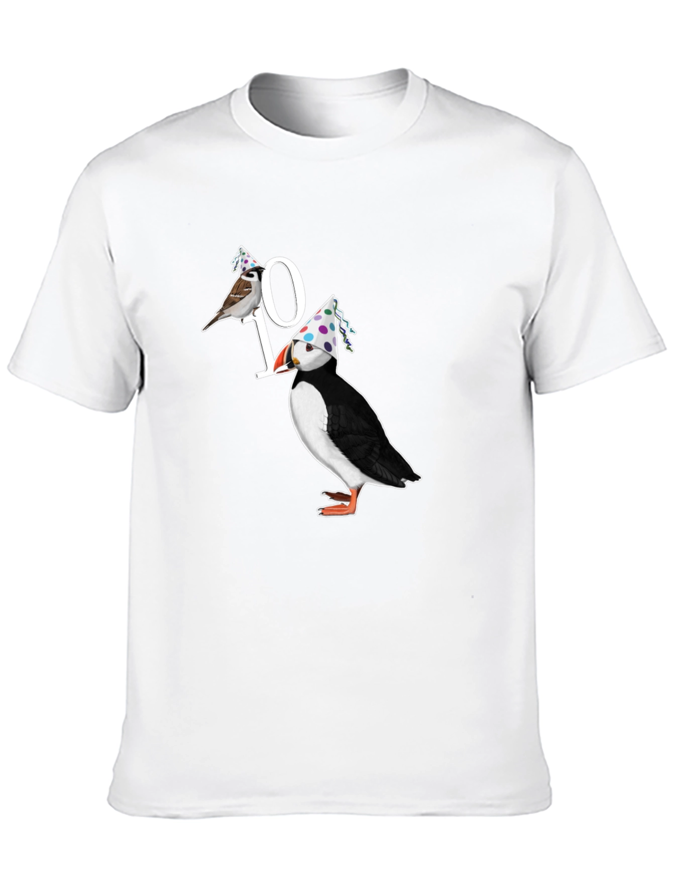 Birds 10th Birthday Graphic T-Shirt