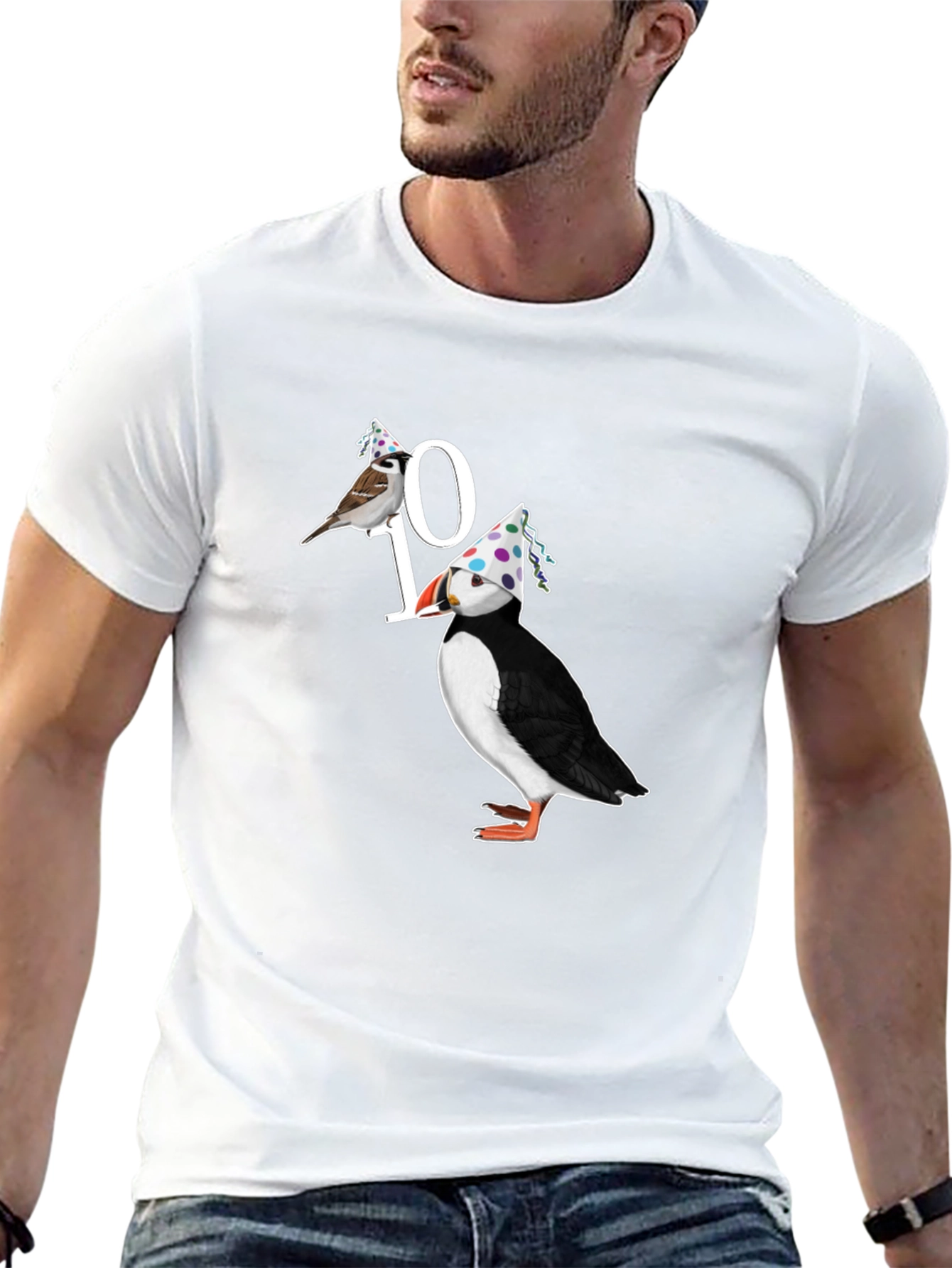 Birds 10th Birthday Graphic T-Shirt