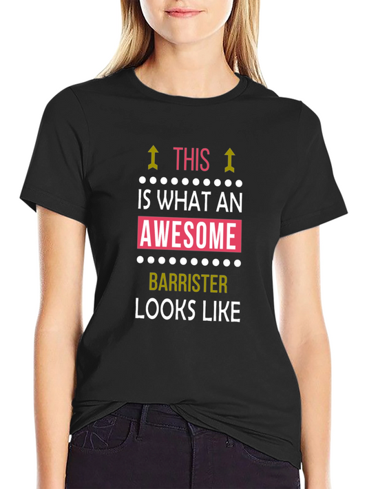 Awesome Barrister T-Shirt - Black Cotton Tee