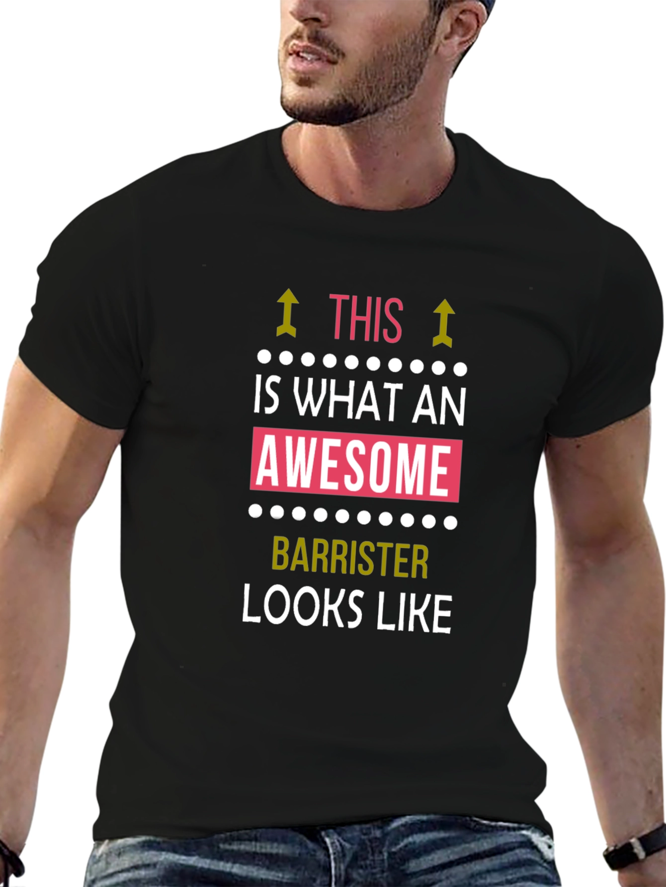 Awesome Barrister T-Shirt - Black Cotton Tee