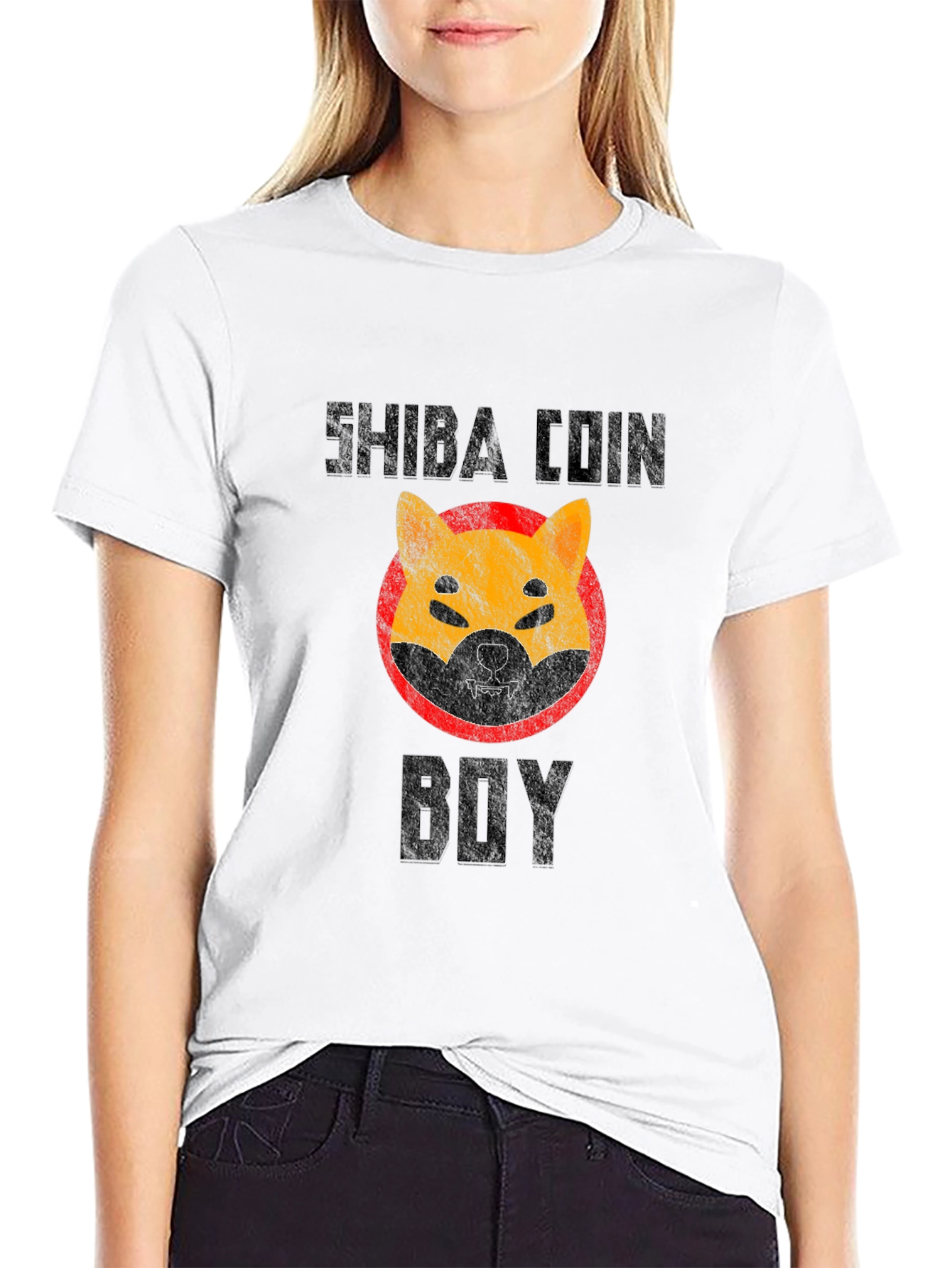 Shiba Coin Boy Graphic T-Shirt