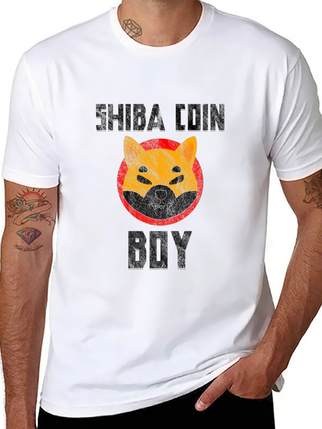 Shiba Coin Boy Graphic T-Shirt