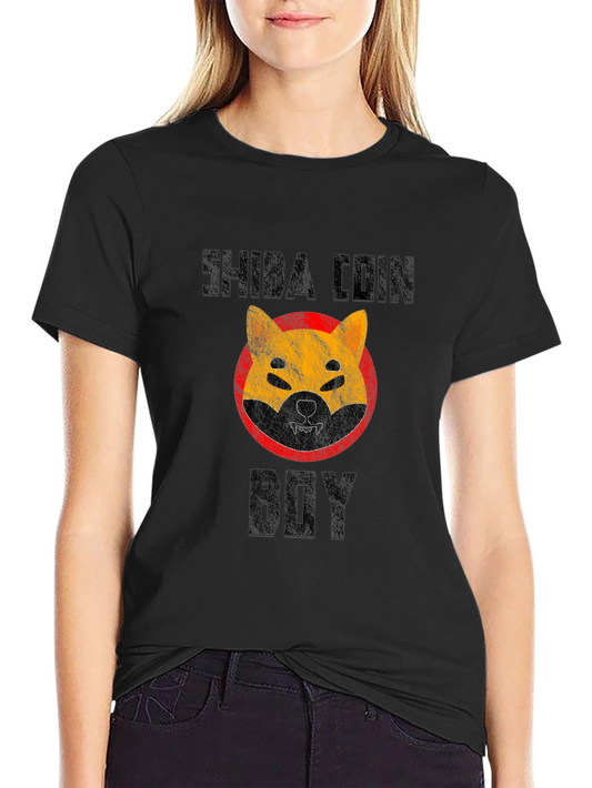 Shiba Coin Boy Graphic T-Shirt
