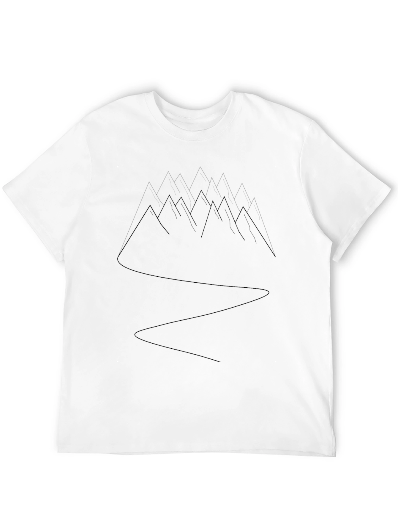 Mens Black Mountain Path Graphic Tee
