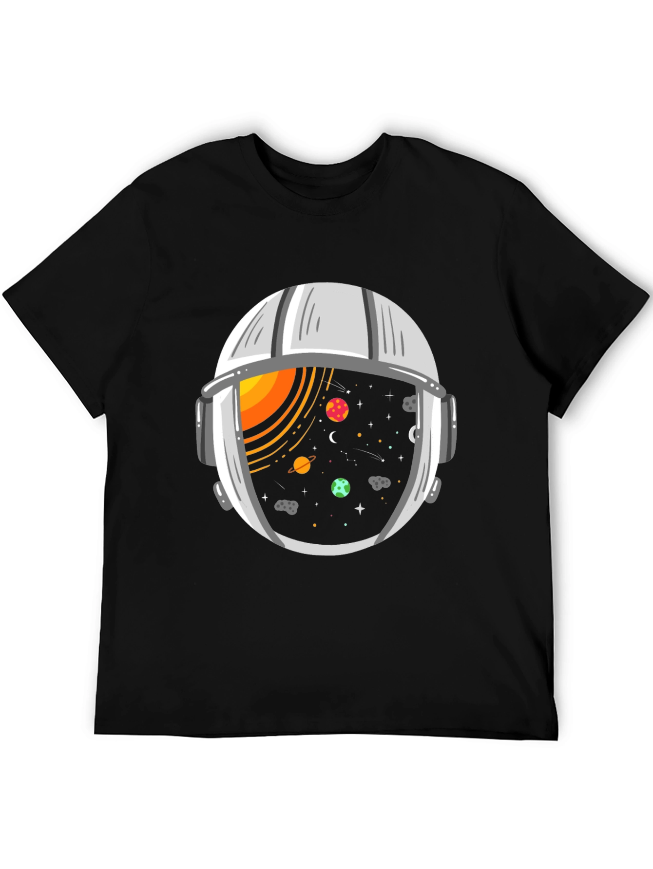 Space Helmet Graphic Tee - Explore the Universe!