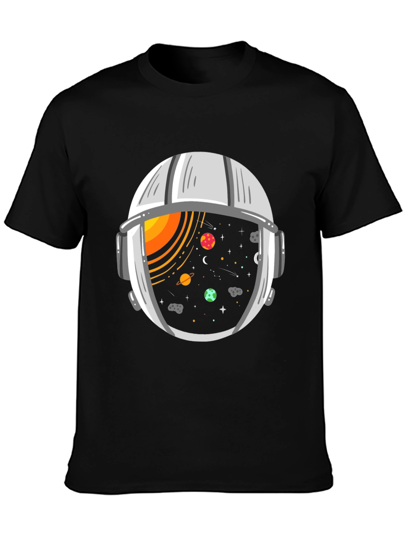 Space Helmet Graphic Tee - Explore the Universe!