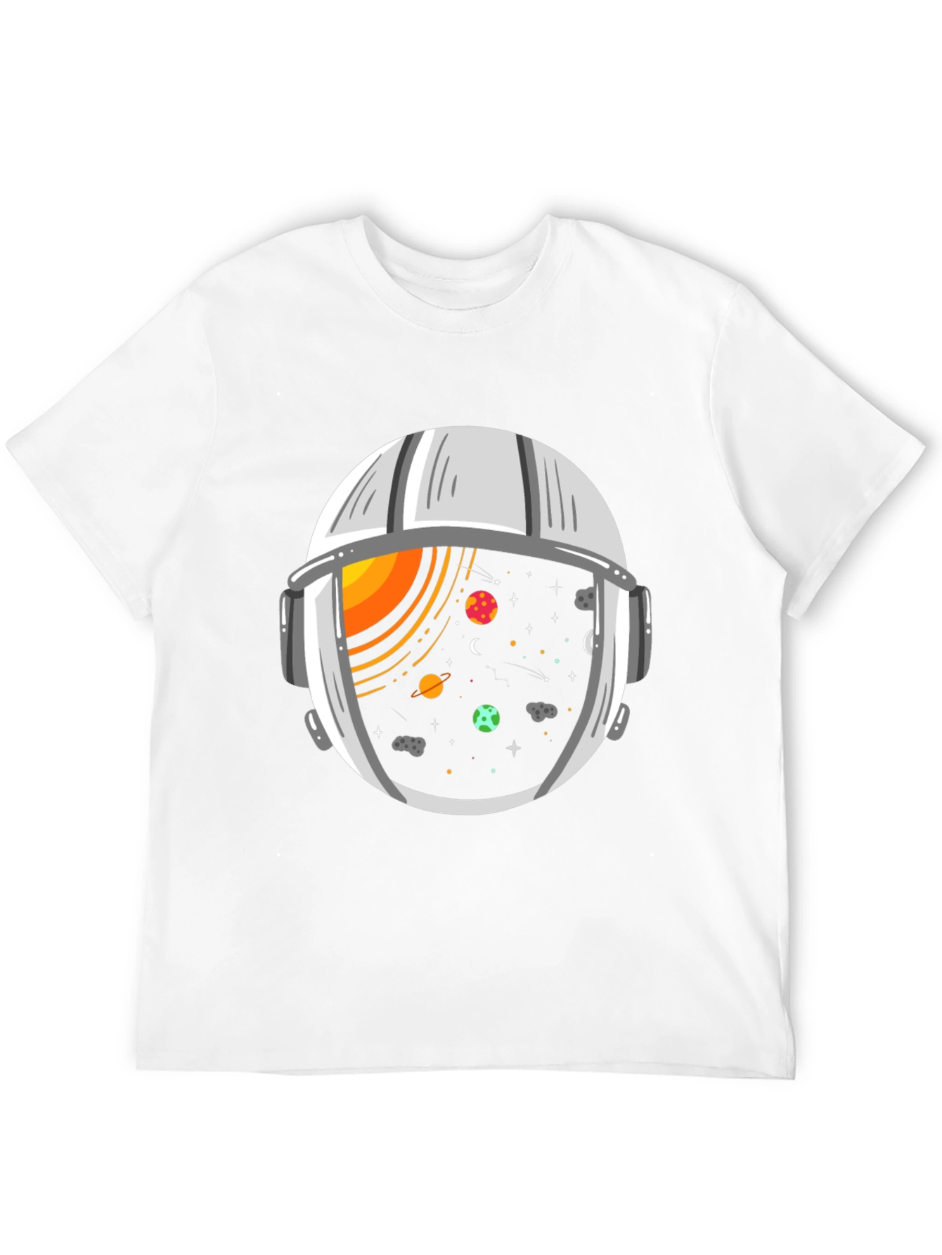 Space Helmet Graphic Tee - Explore the Universe!