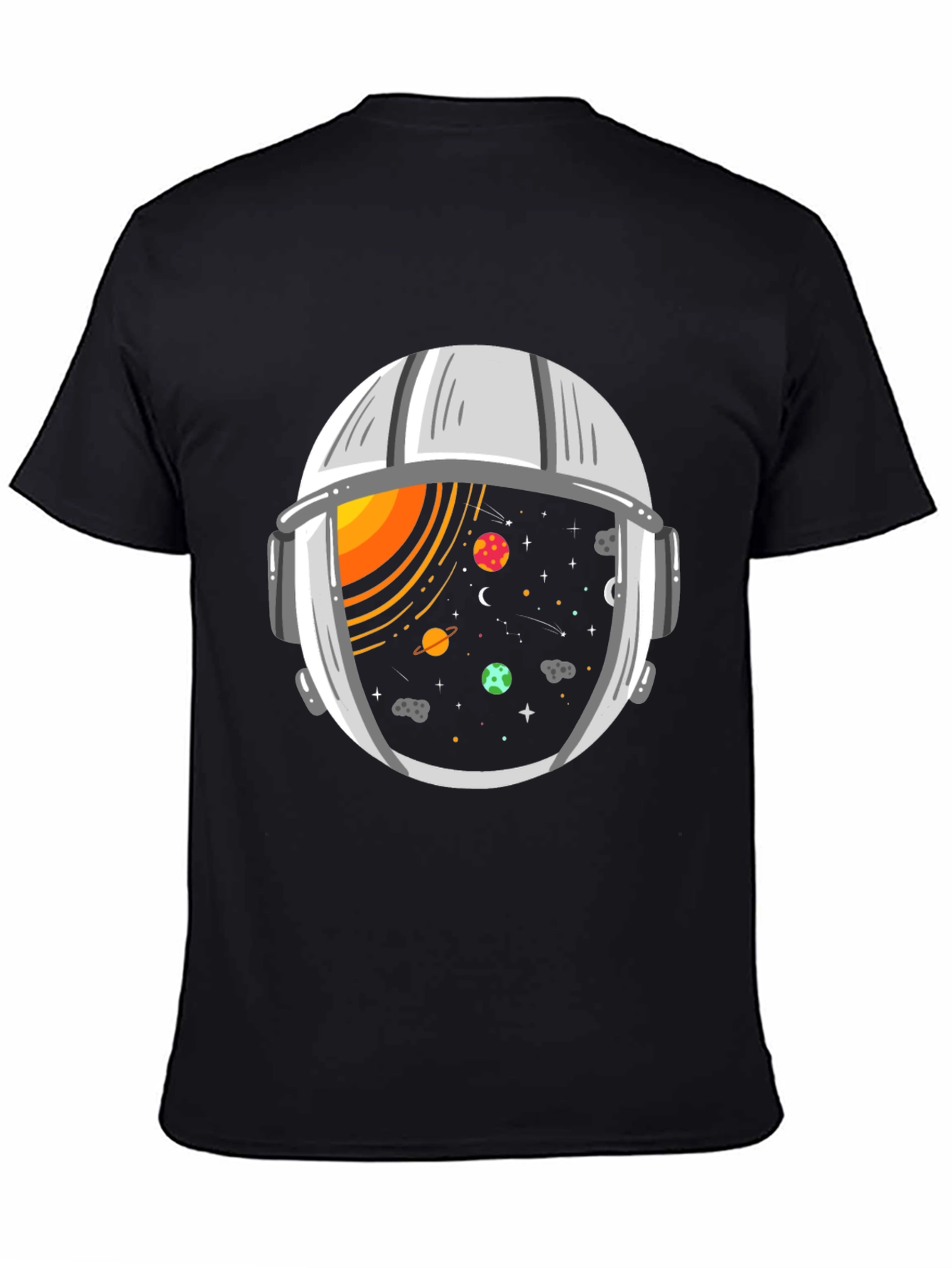 Space Helmet Graphic Tee - Explore the Universe!