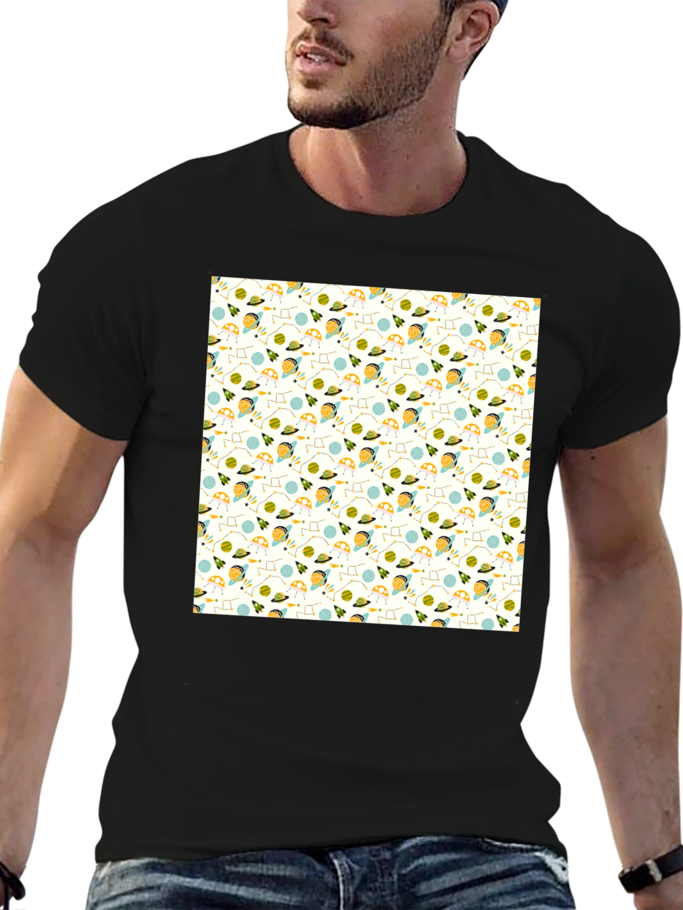 Cosmic Adventure Tee - Black