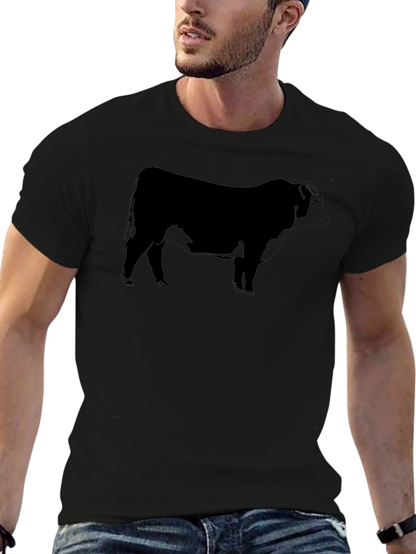 Black Bull Graphic Tee - Mens Classic Fit