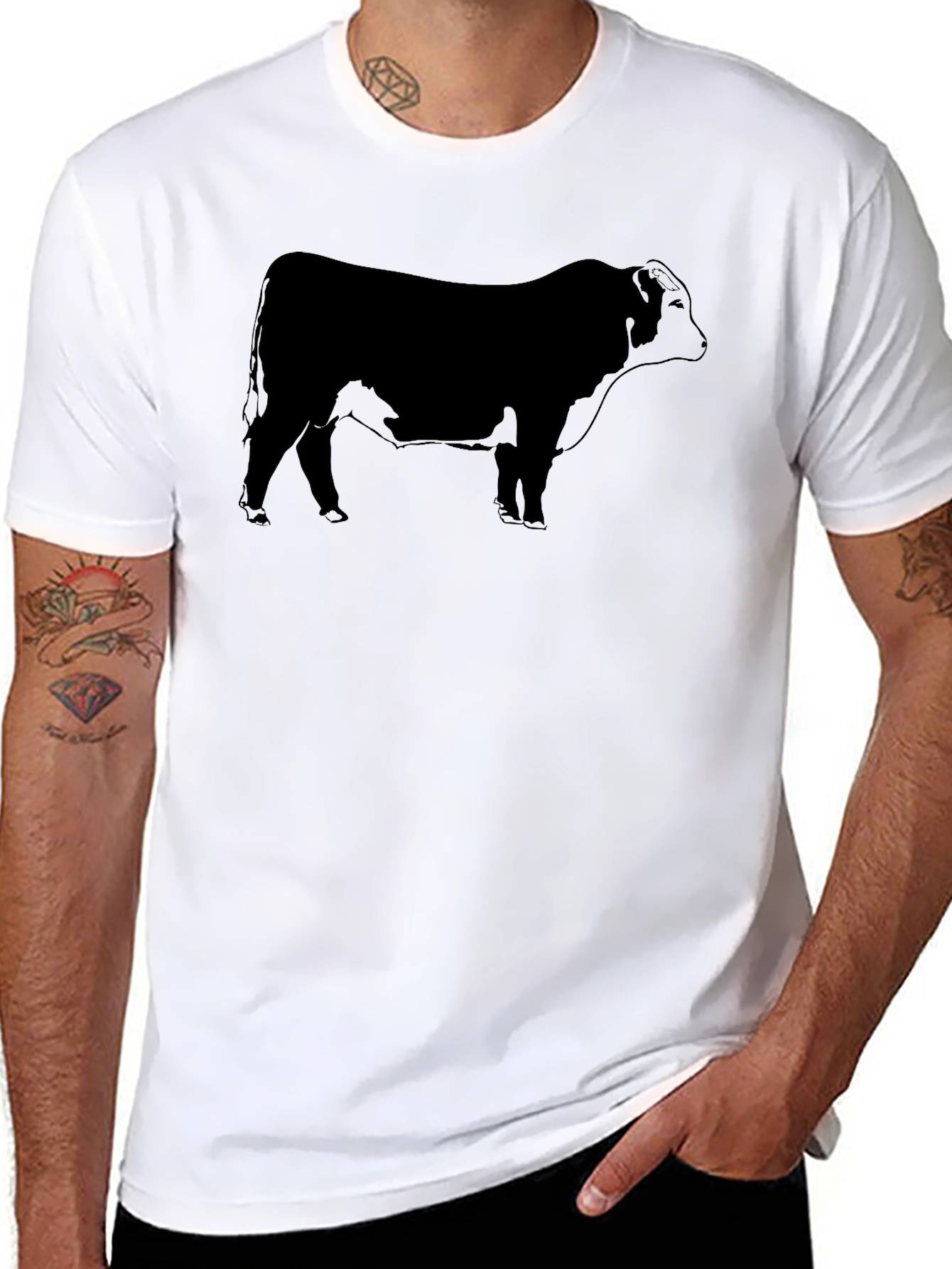 Black Bull Graphic Tee - Mens Classic Fit