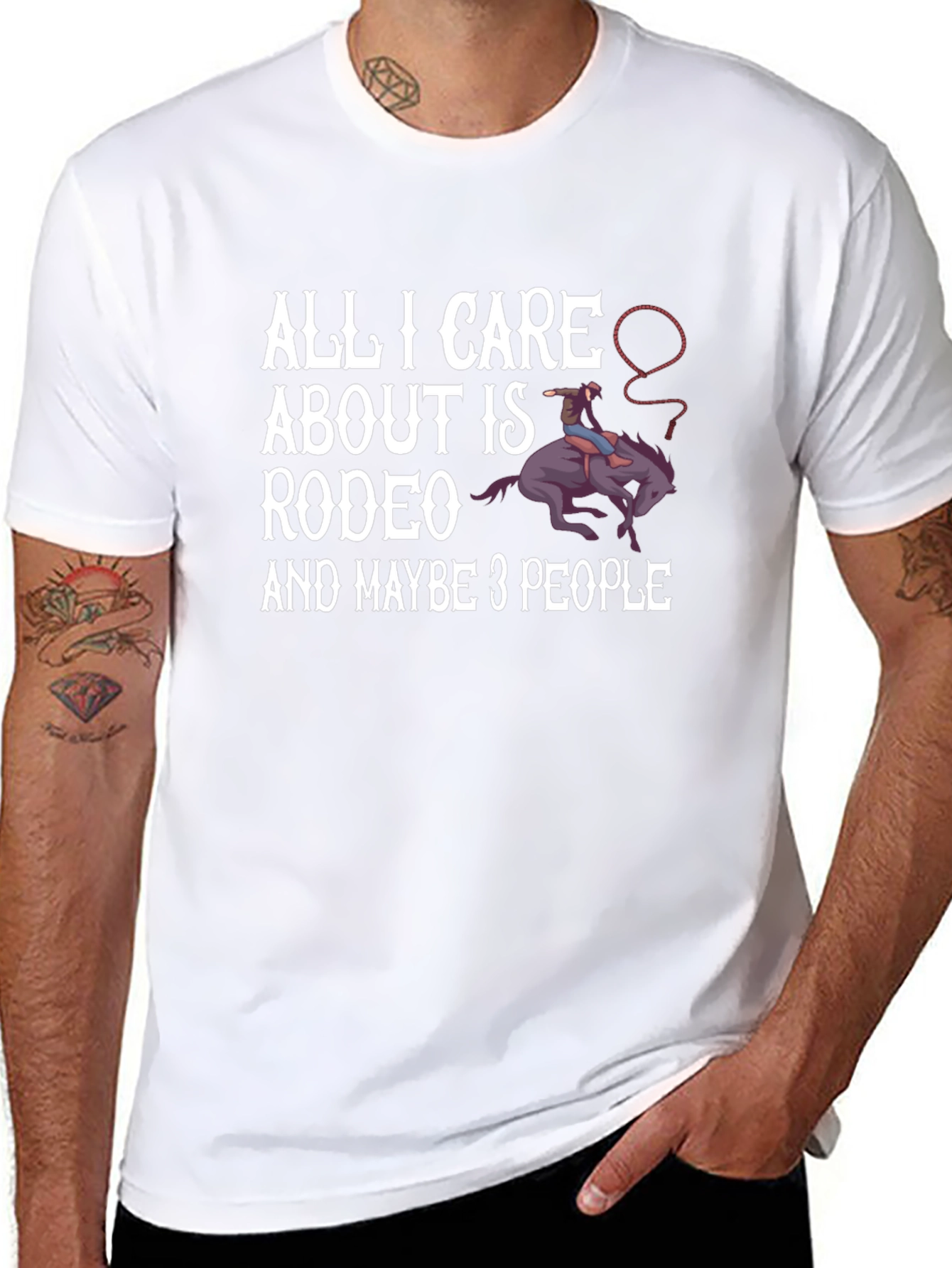Rodeo & 3 People Graphic T-Shirt