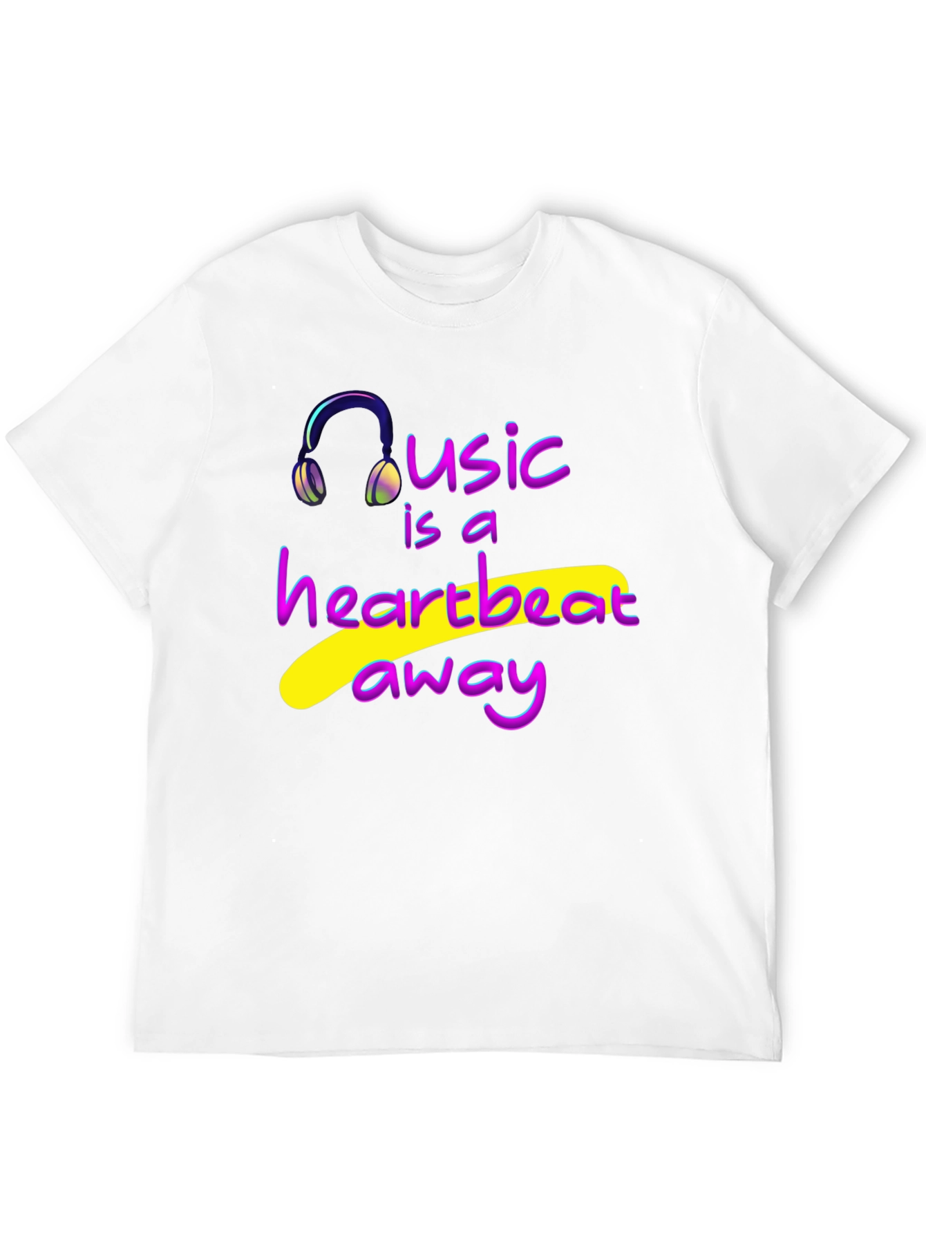 Music is a Heartbeat Away Graphic Tee