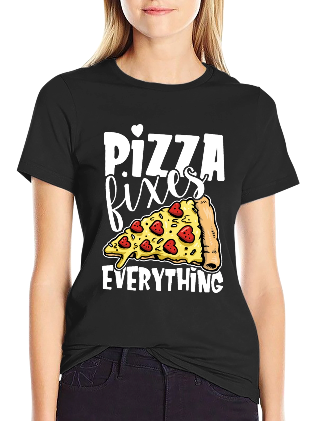 Pizza Fixes Everything Graphic Tee