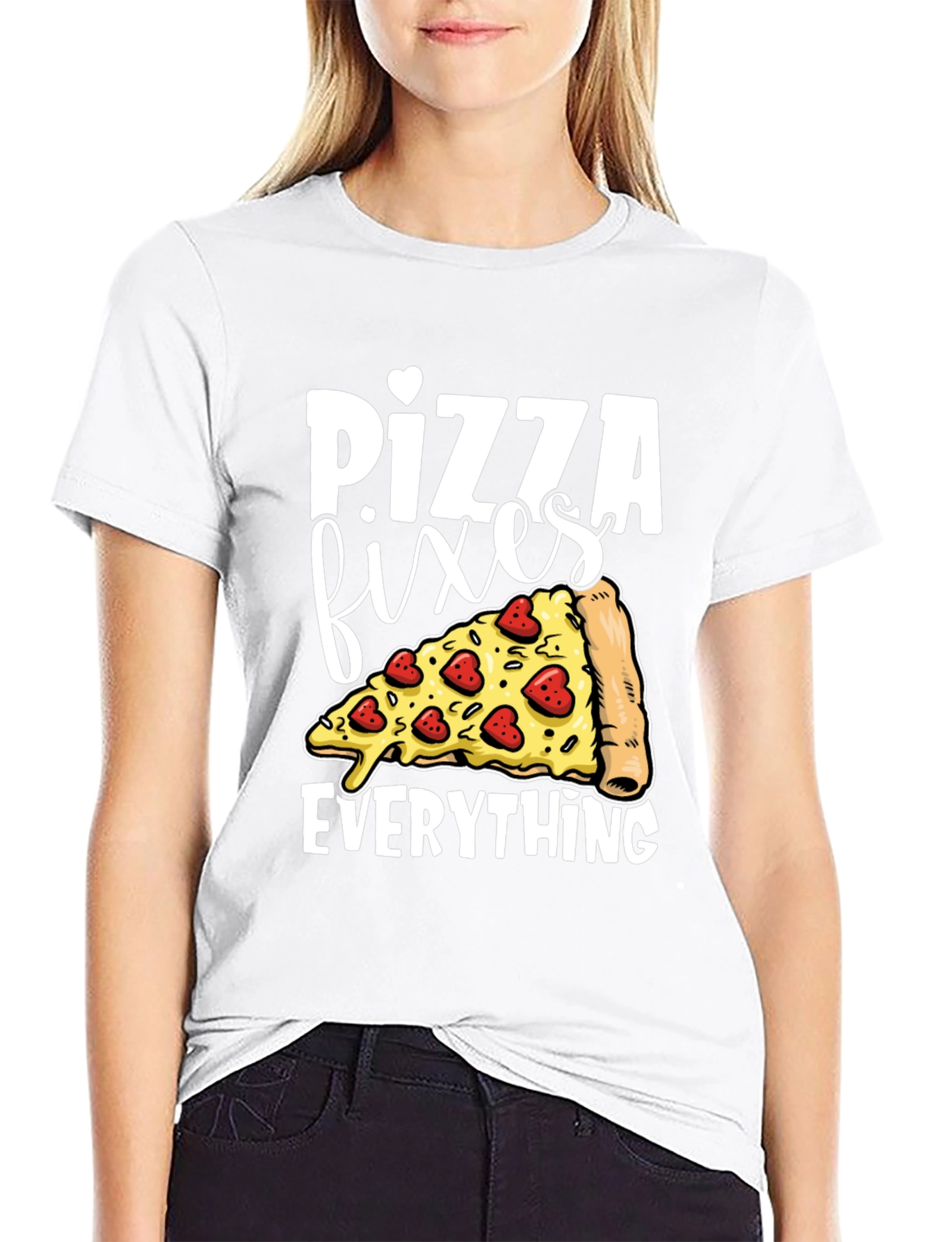 Pizza Fixes Everything Graphic Tee