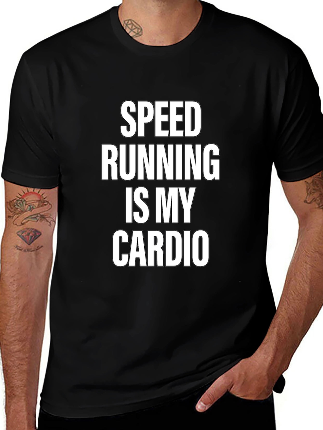 Speed Running Is My Cardio Graphic T-Shirt
