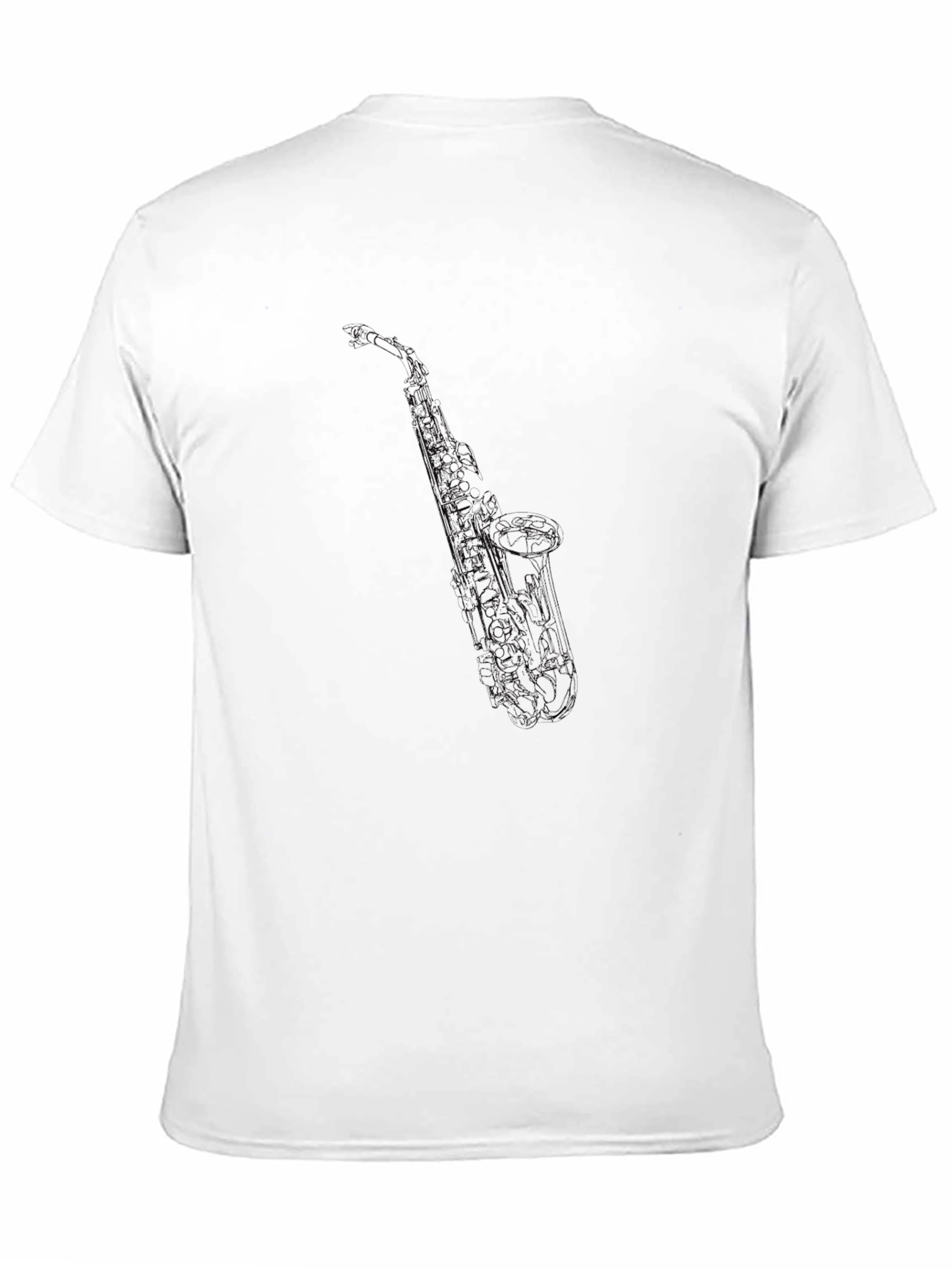 Black Saxophone Graphic Tee