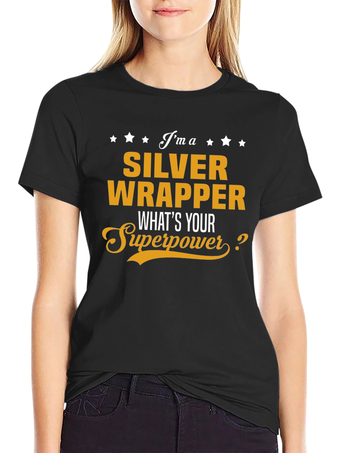 Silver Wrapper Superpower T-Shirt - Funny Profession Tee