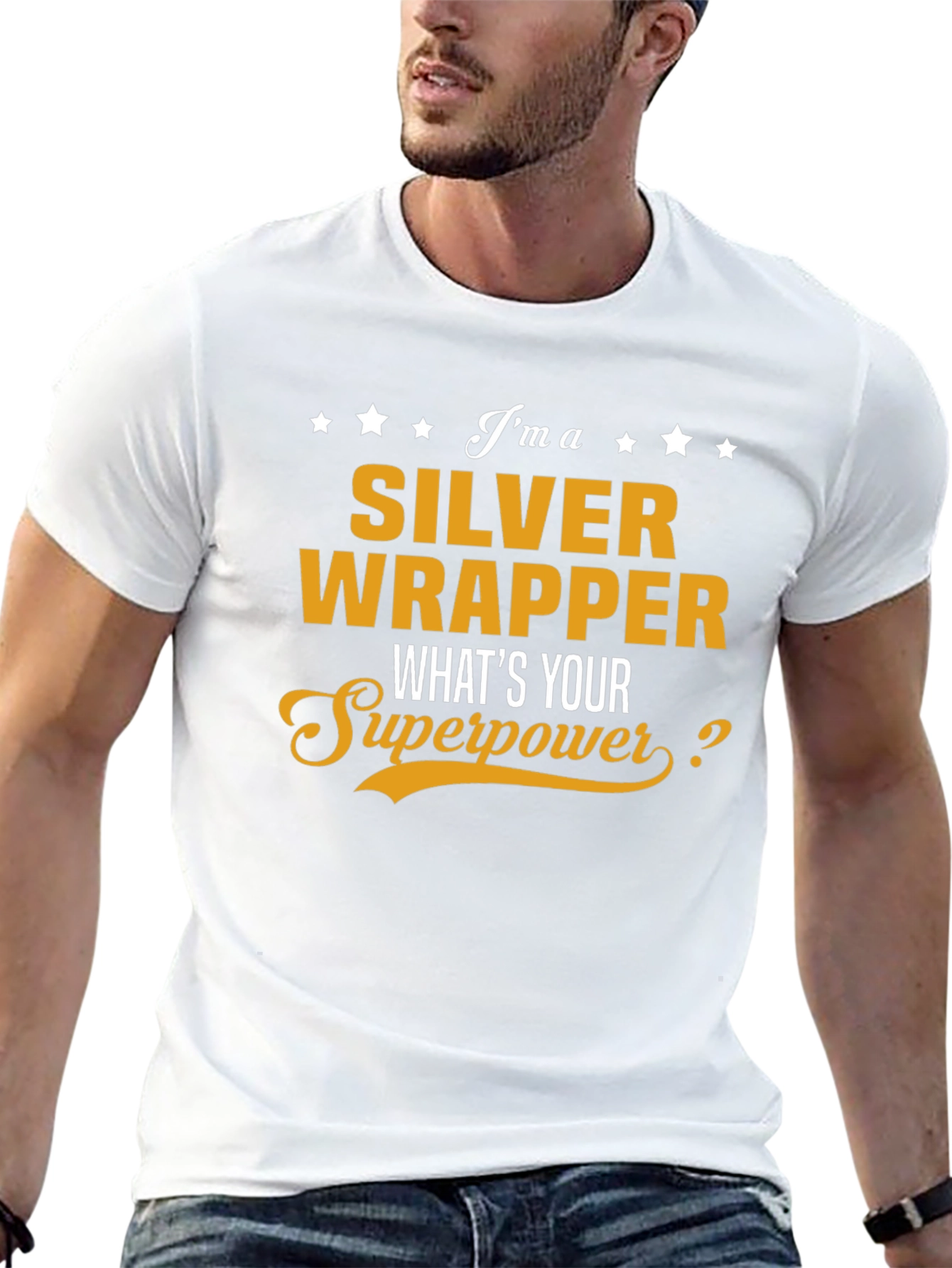 Silver Wrapper Superpower T-Shirt - Funny Profession Tee