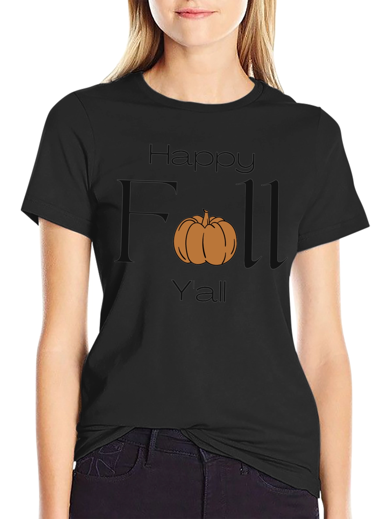 Happy Fall Yall Pumpkin Graphic Tee