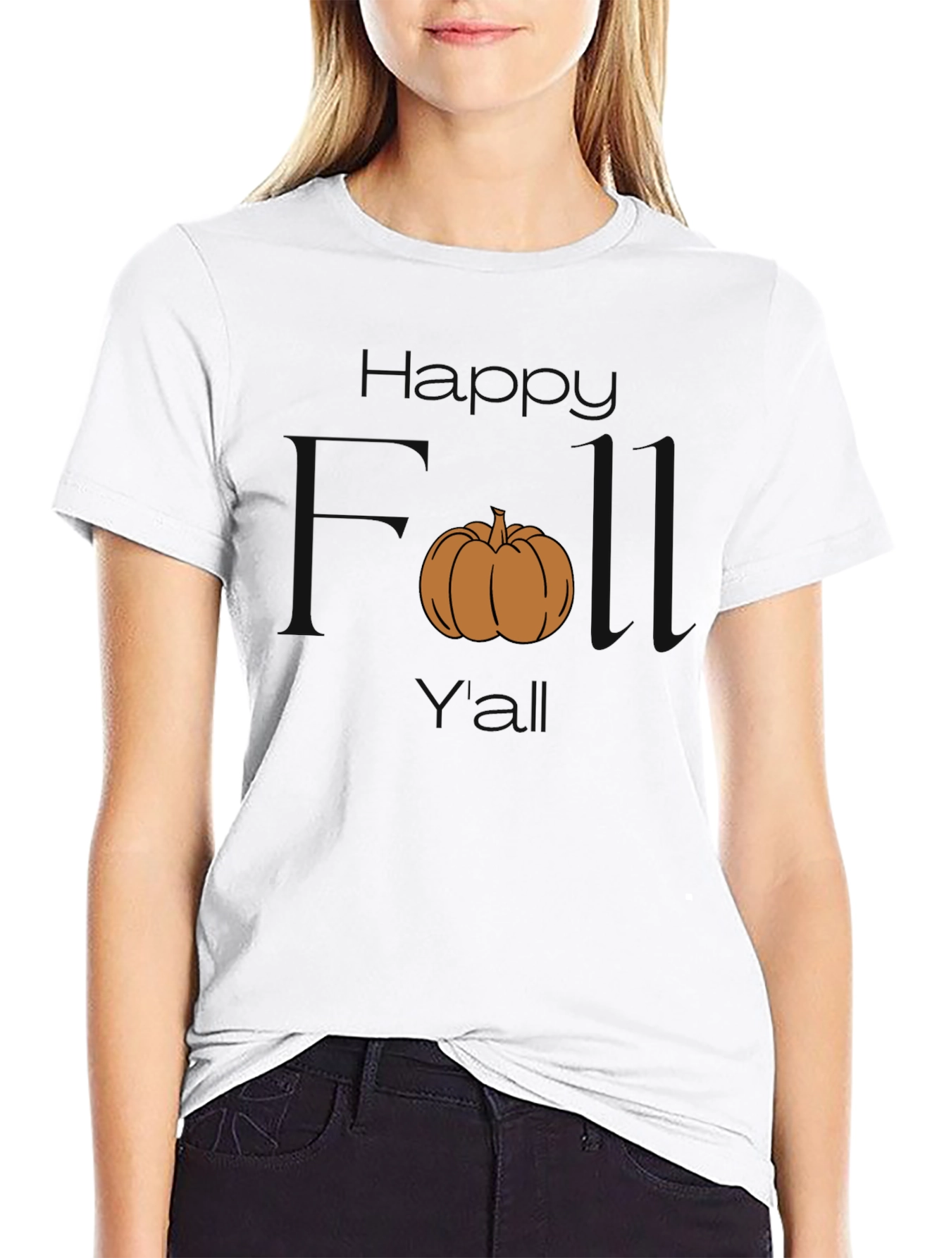 Happy Fall Yall Pumpkin Graphic Tee