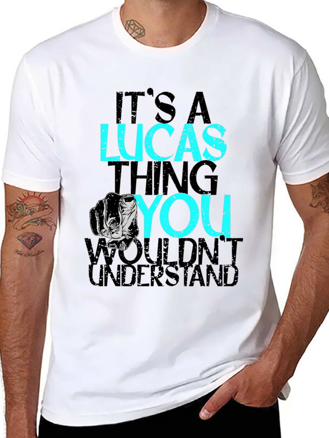 Its A Lucas Thing T-Shirt - Black