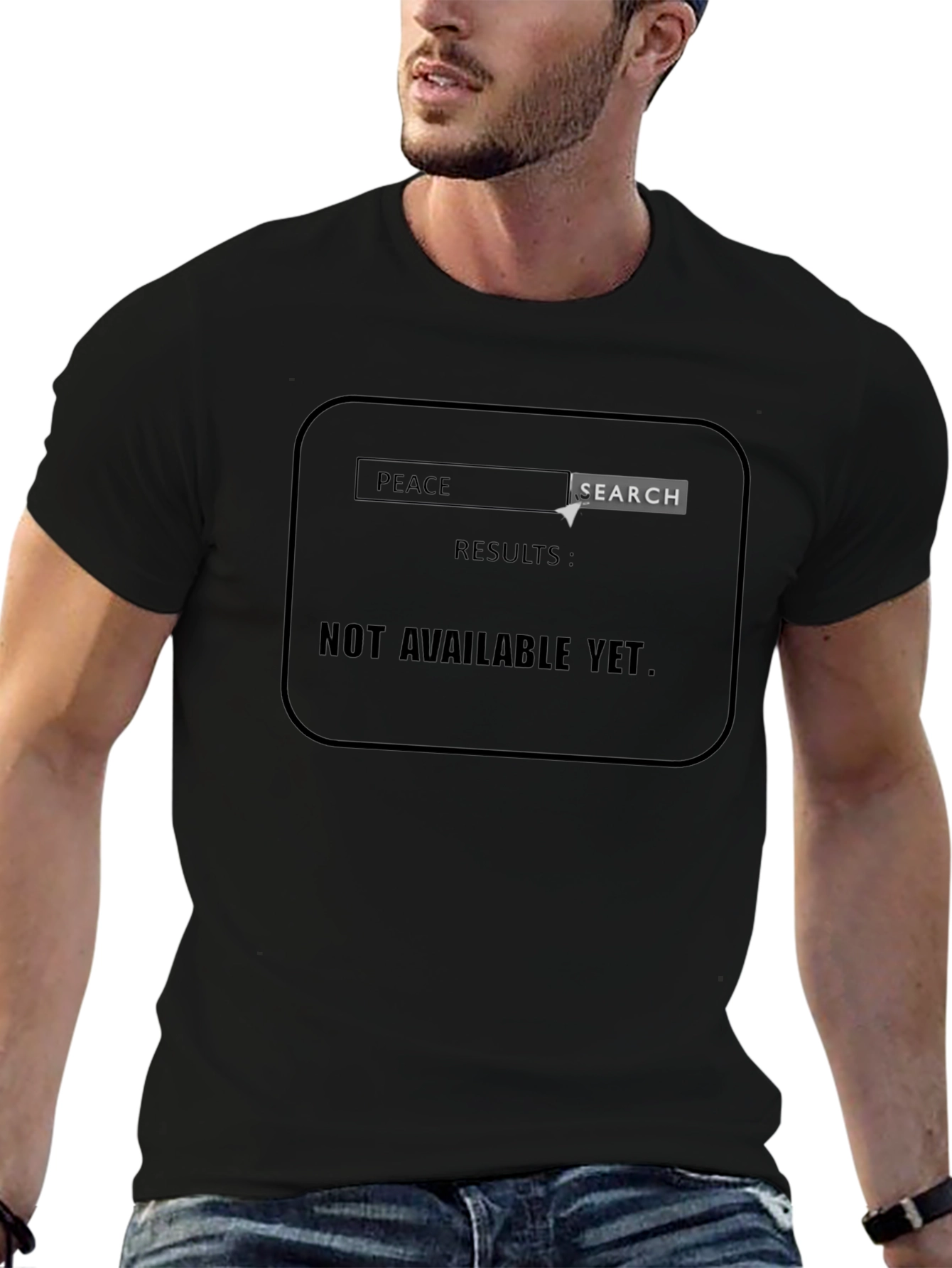 Peace Search Black T-Shirt