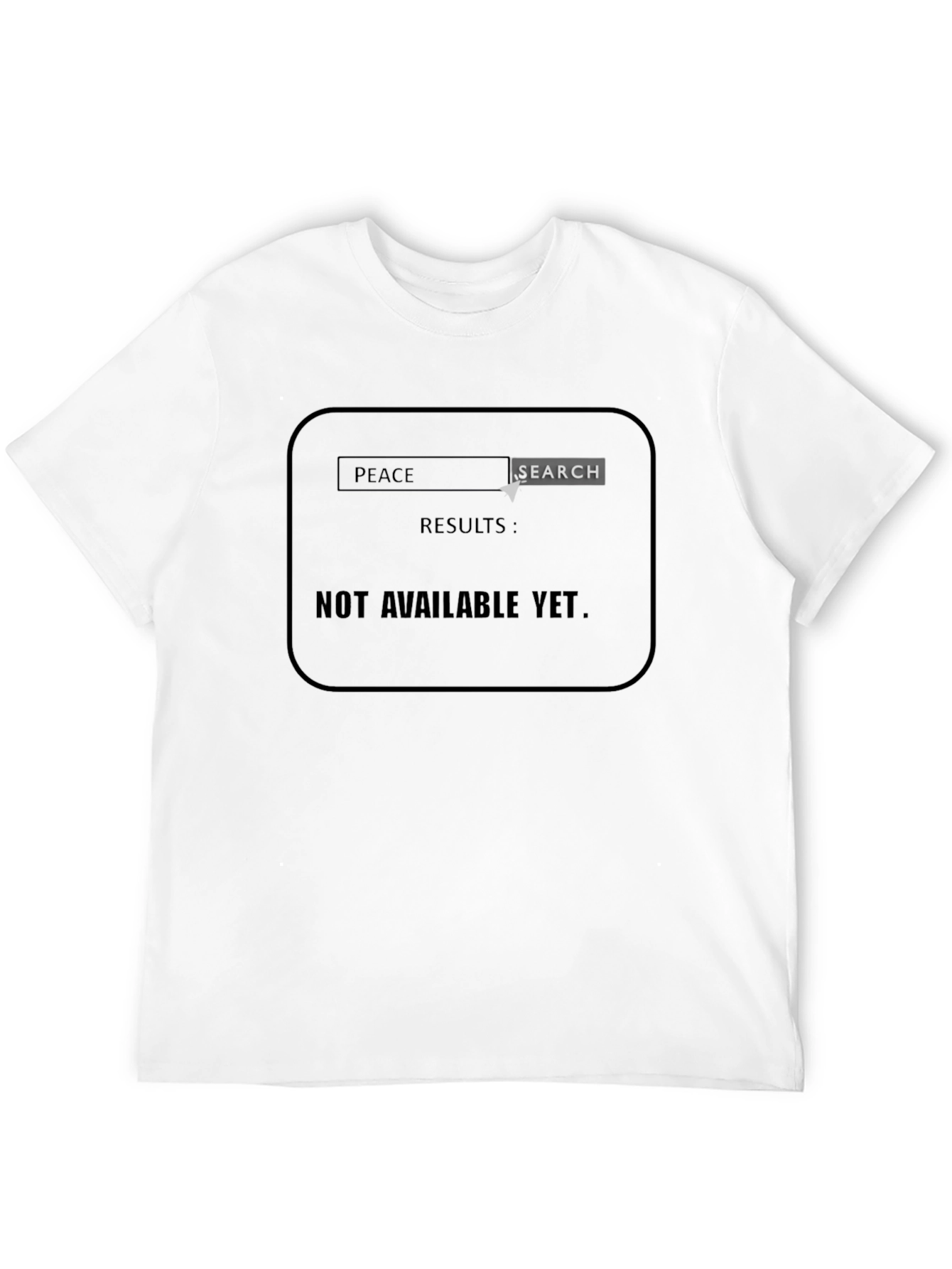 Peace Search Black T-Shirt
