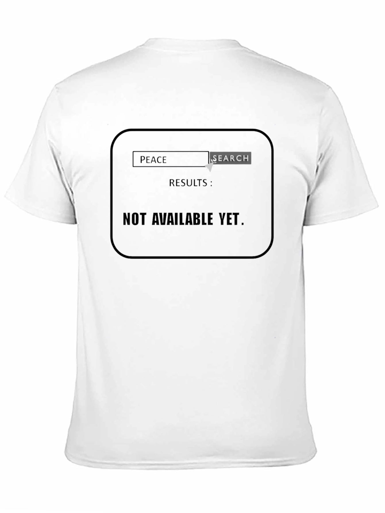 Peace Search Black T-Shirt