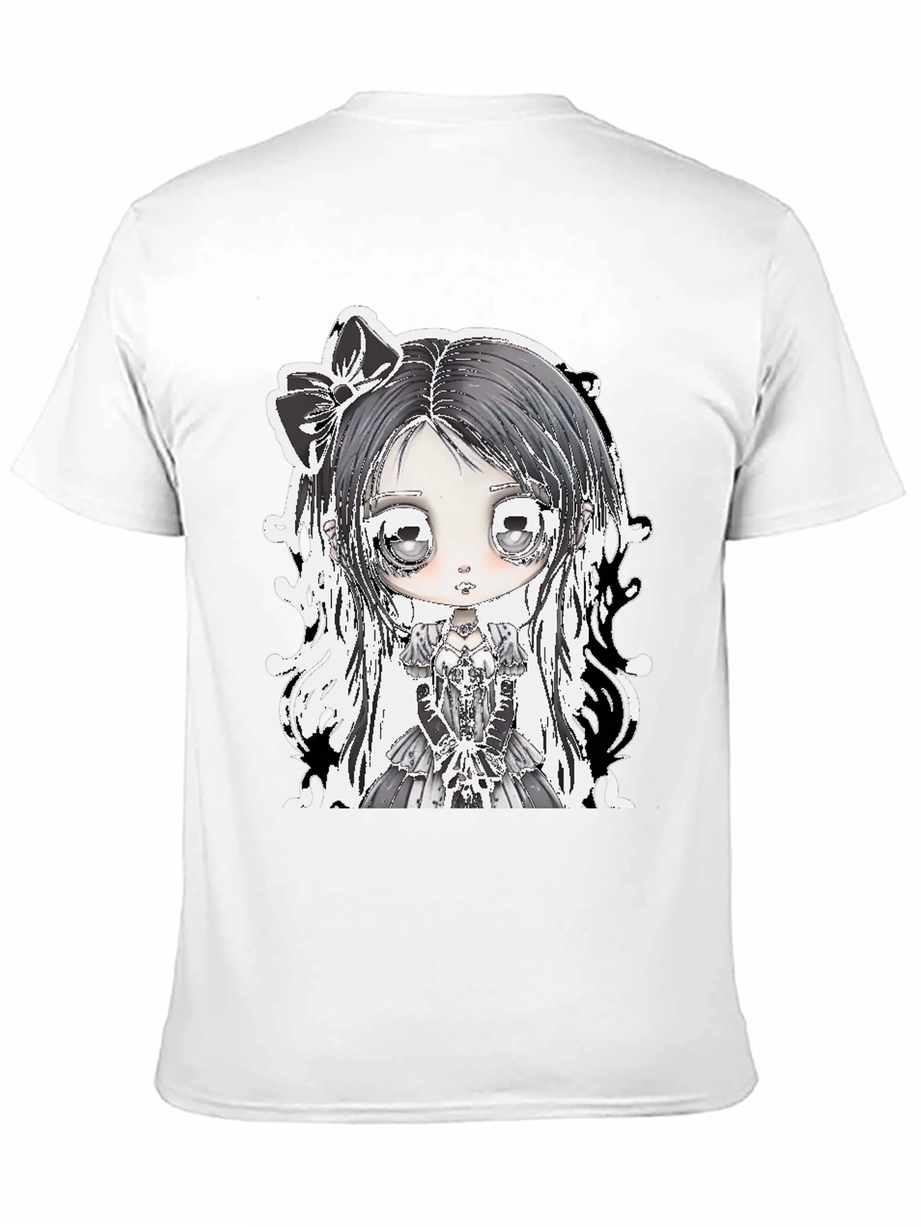 Gothic Lolita Girl Black T-Shirt