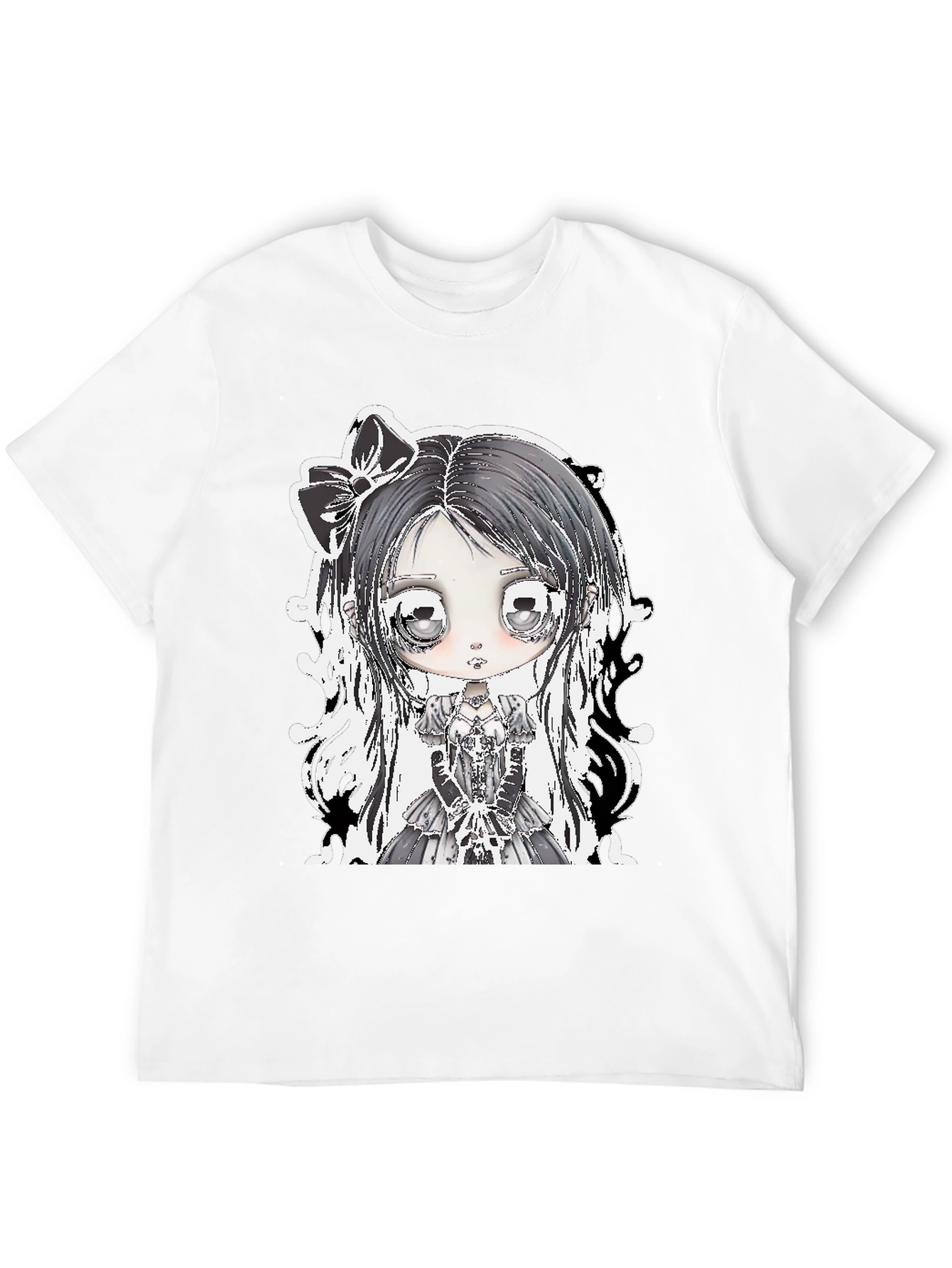 Gothic Lolita Girl Black T-Shirt