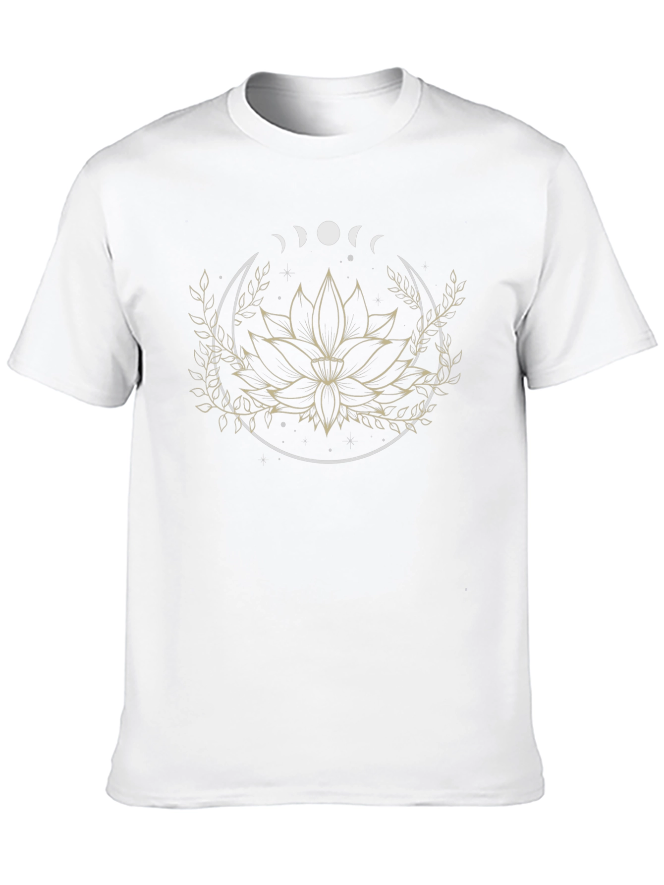Lotus Moon Graphic Tee - Black