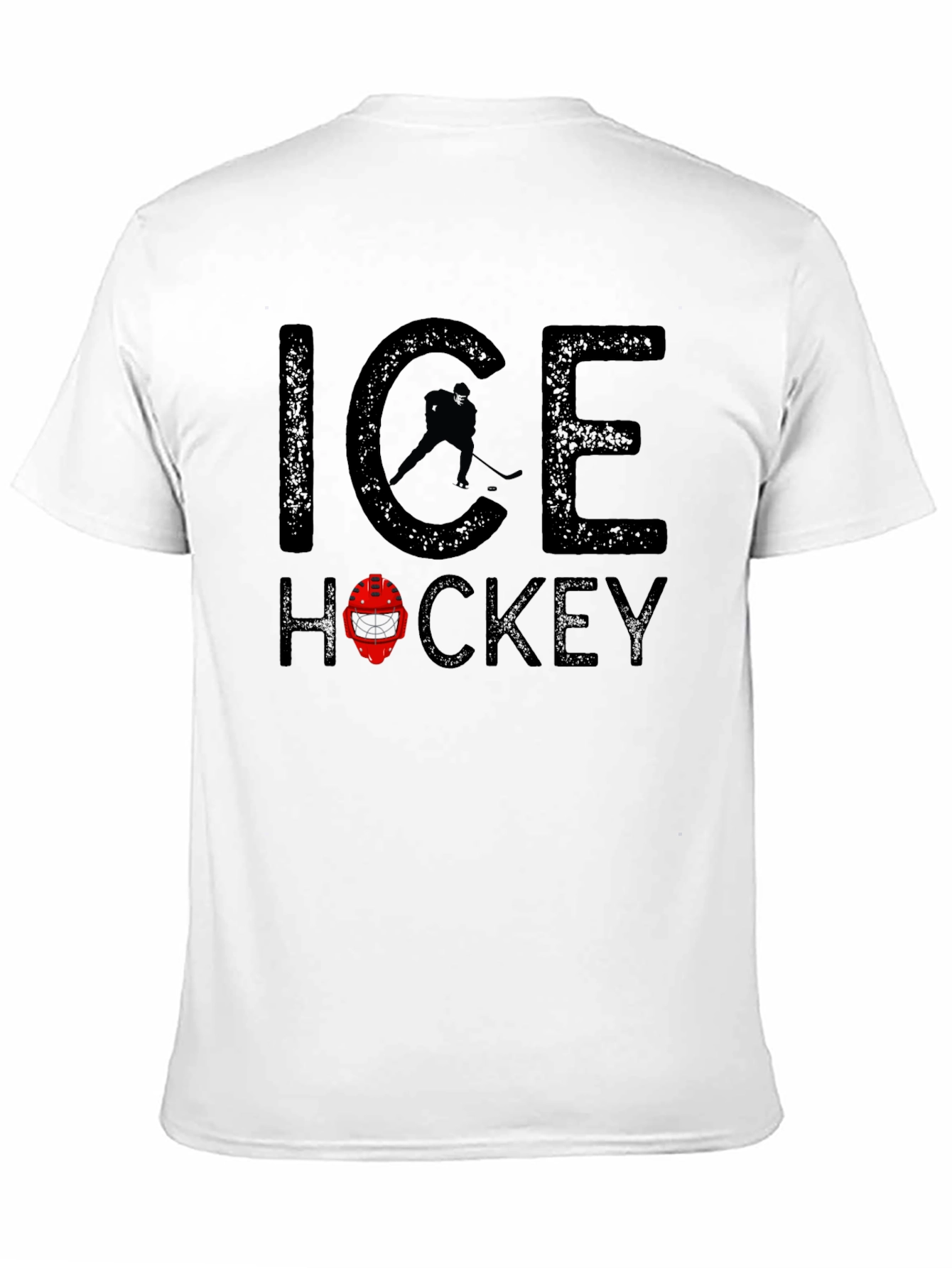Ice Hockey T-Shirt - Black Graphic Tee