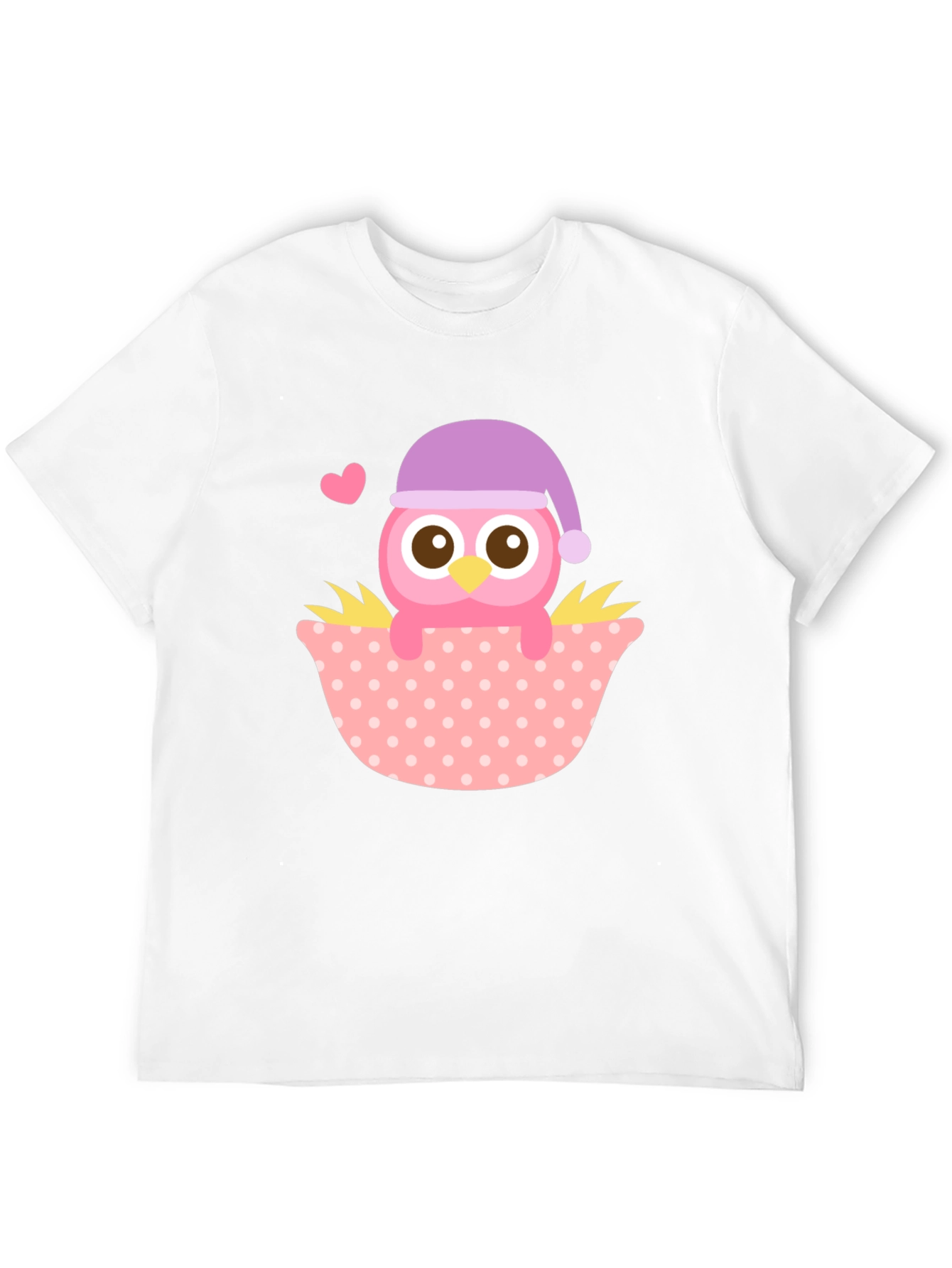 Cute Owl T-Shirt - Whimsical Sleepy Bird Design