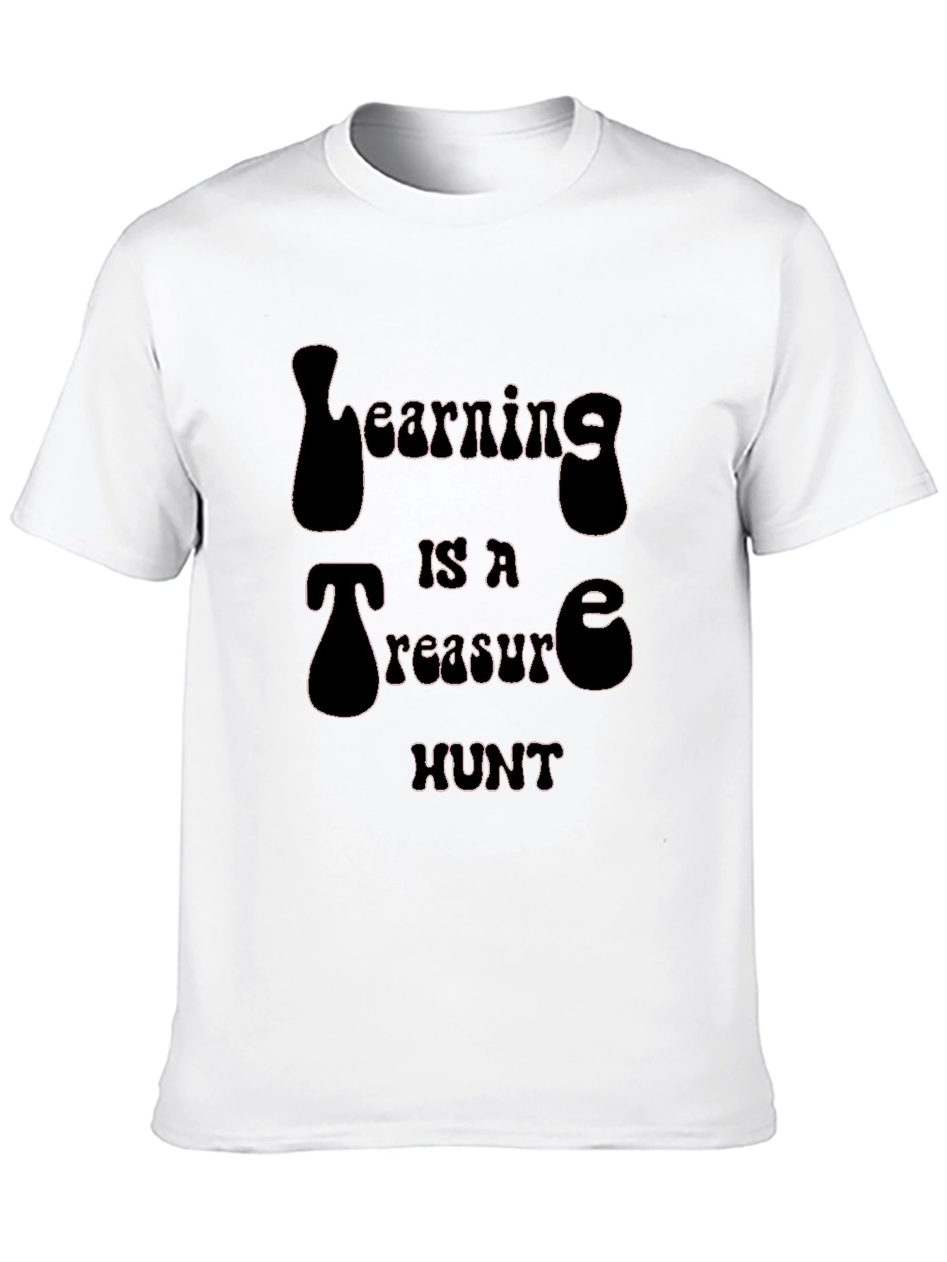 Learning is a Treasure Hunt Black T-Shirt