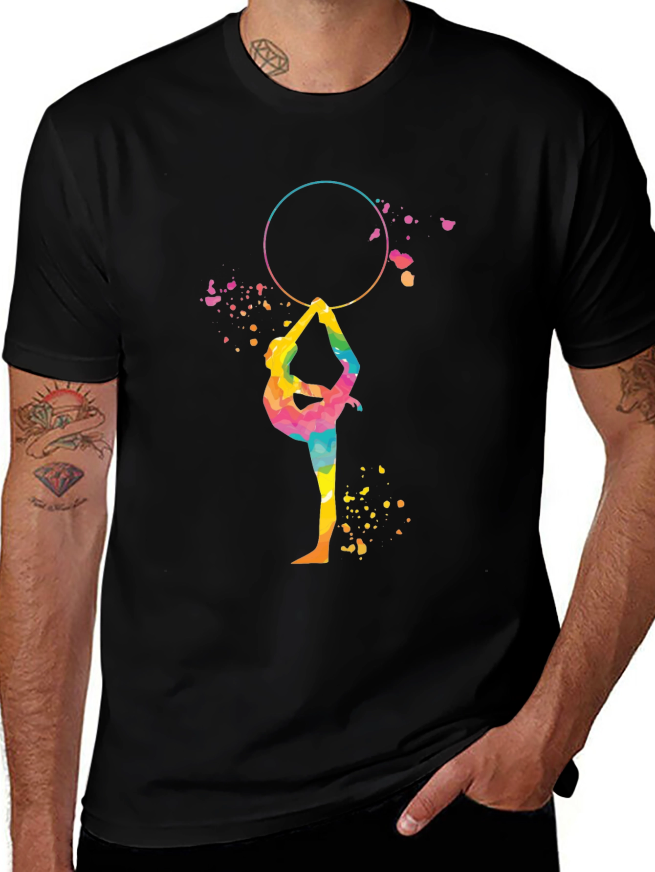 Gymnast Rainbow T-Shirt - Athletic Design