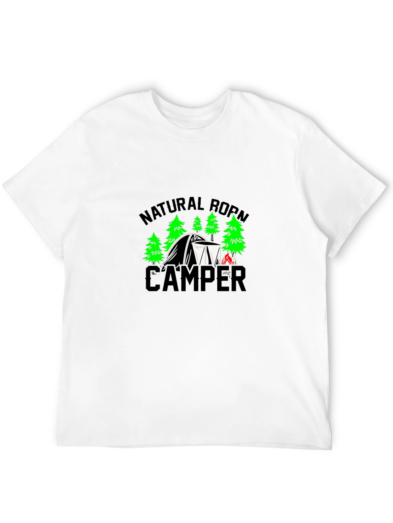 Natural Born Camper Black T-Shirt